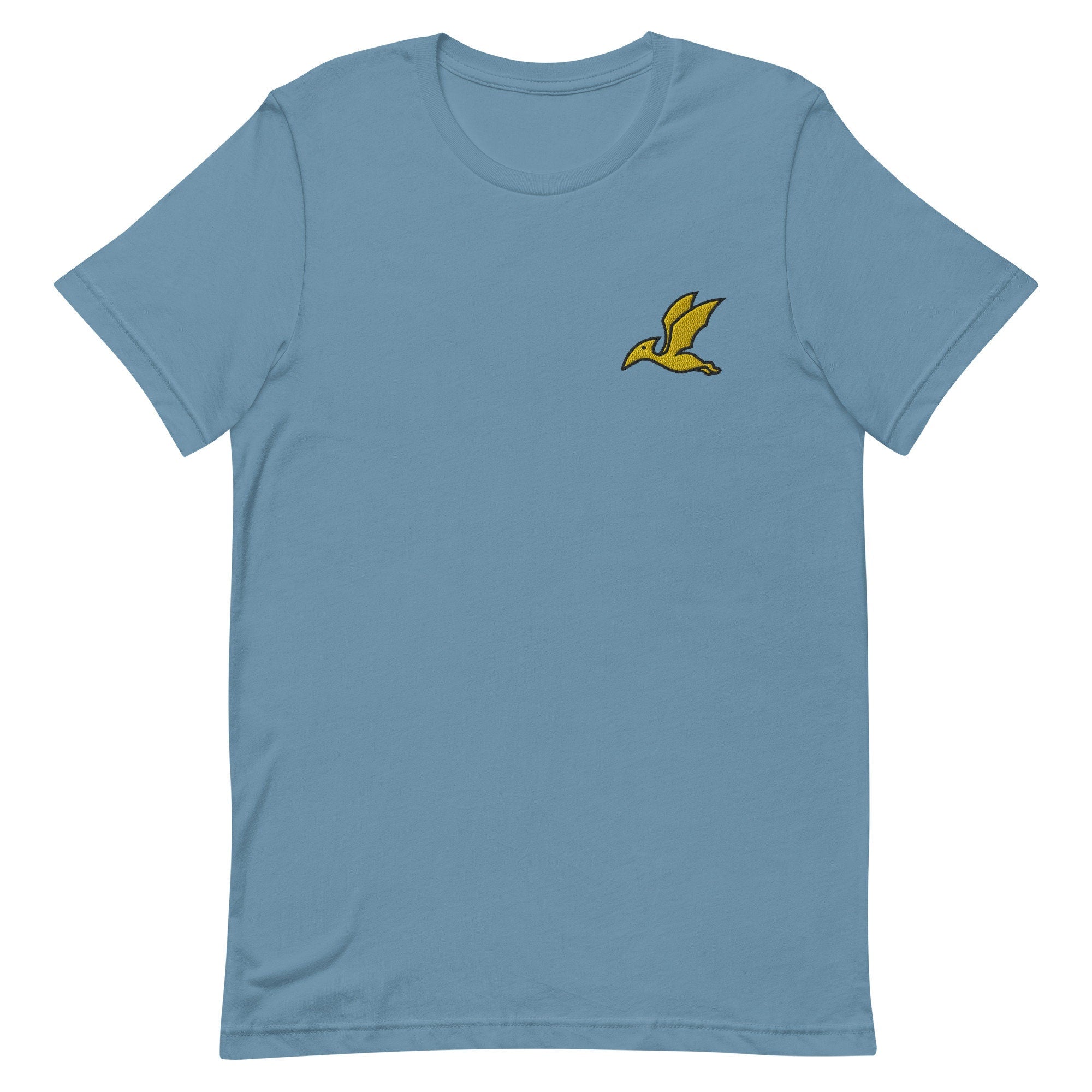 Pterodactyl Premium Men's T-Shirt, Embroidered Men's T-Shirt Gift for Boyfriend, Men's Short Sleeve Shirt - Multiple Colors