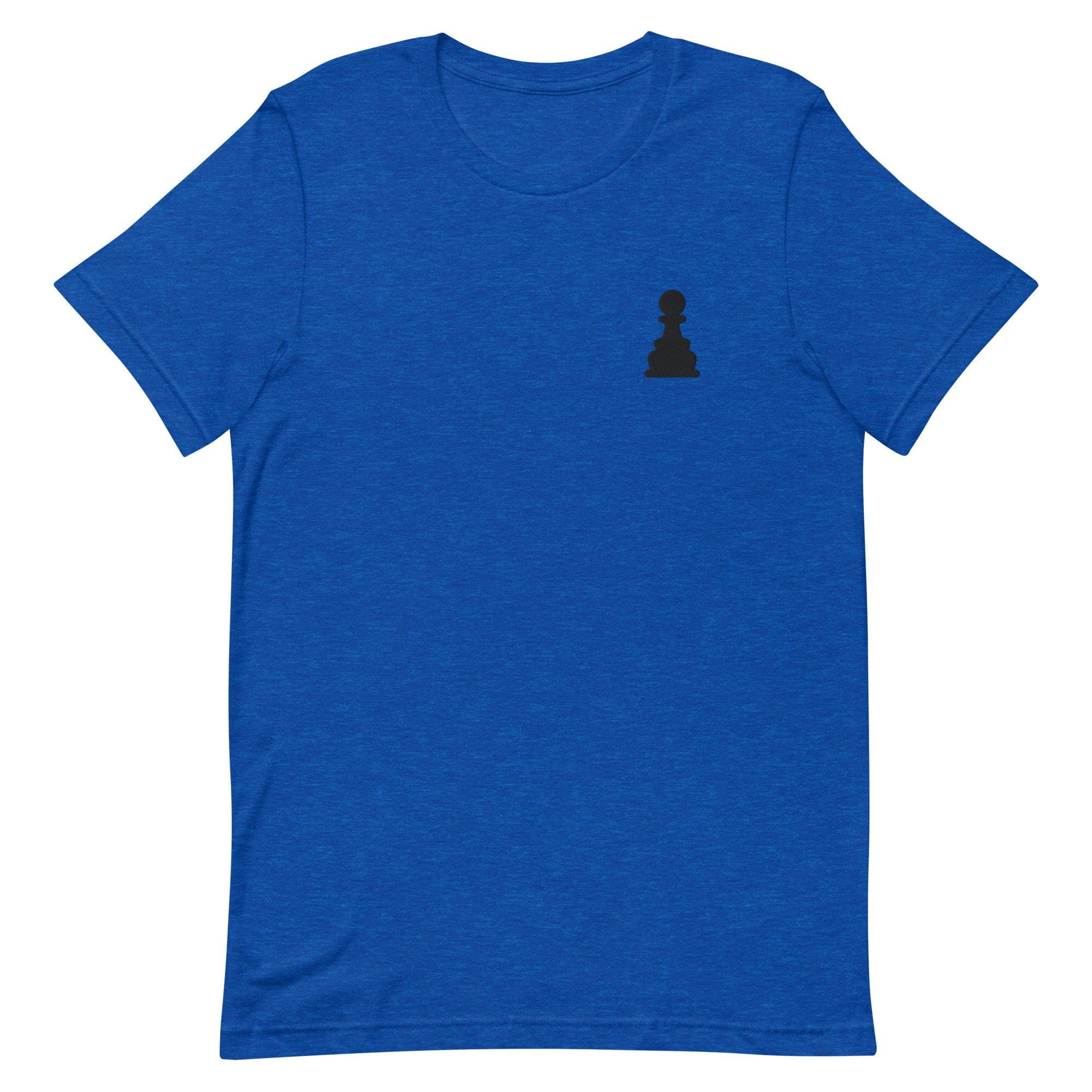 Chess Pawn Premium Men's T-Shirt, Embroidered Men's T-Shirt Gift for Boyfriend, Men's Short Sleeve Shirt - Multiple Colors