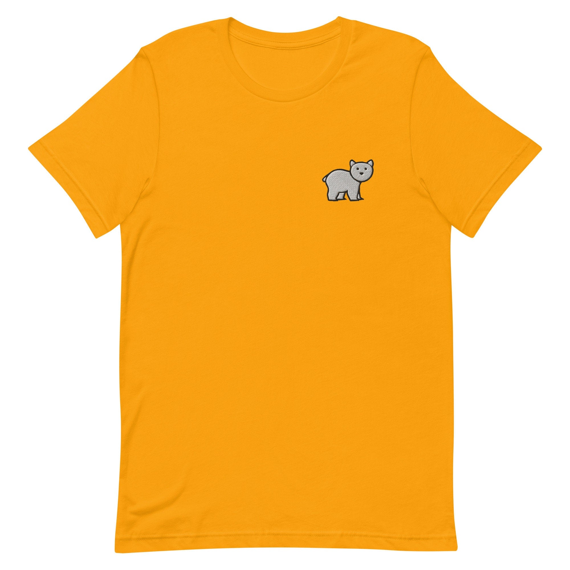 Polarbear Premium Men's T-Shirt, Embroidered Men's T-Shirt Gift for Boyfriend, Men's Short Sleeve Shirt - Multiple Colors