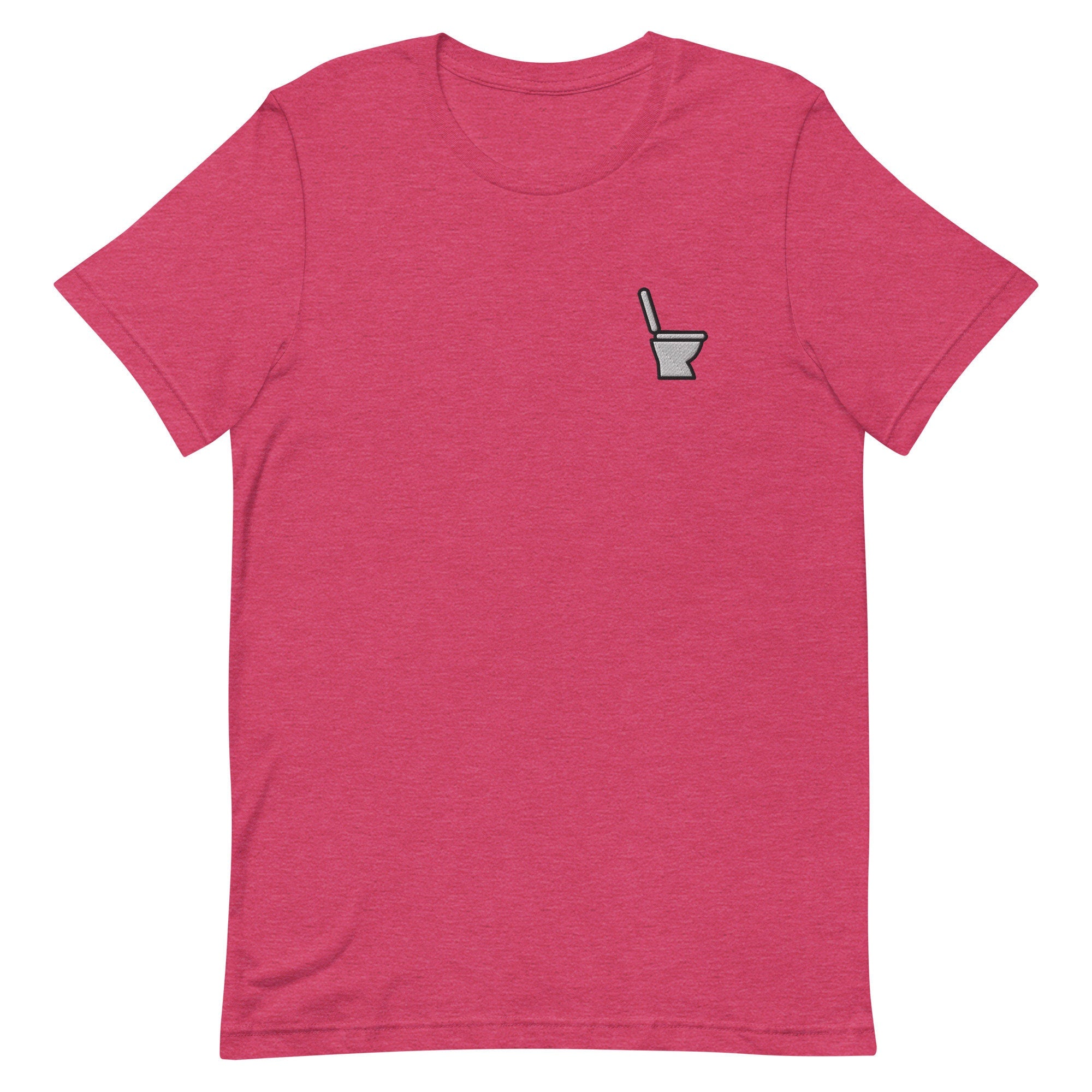 Toilet Premium Men's T-Shirt, Embroidered Men's T-Shirt Gift for Boyfriend, Men's Short Sleeve Shirt - Multiple Colors