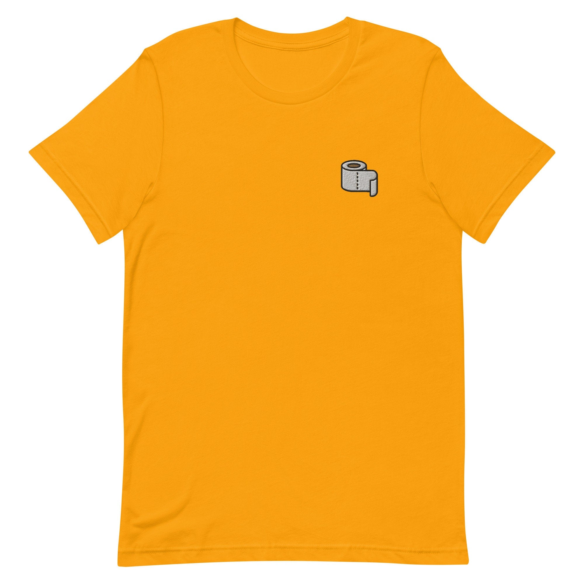 Toilet Paper Premium Men's T-Shirt, Embroidered Men's T-Shirt Gift for Boyfriend, Men's Short Sleeve Shirt - Multiple Colors