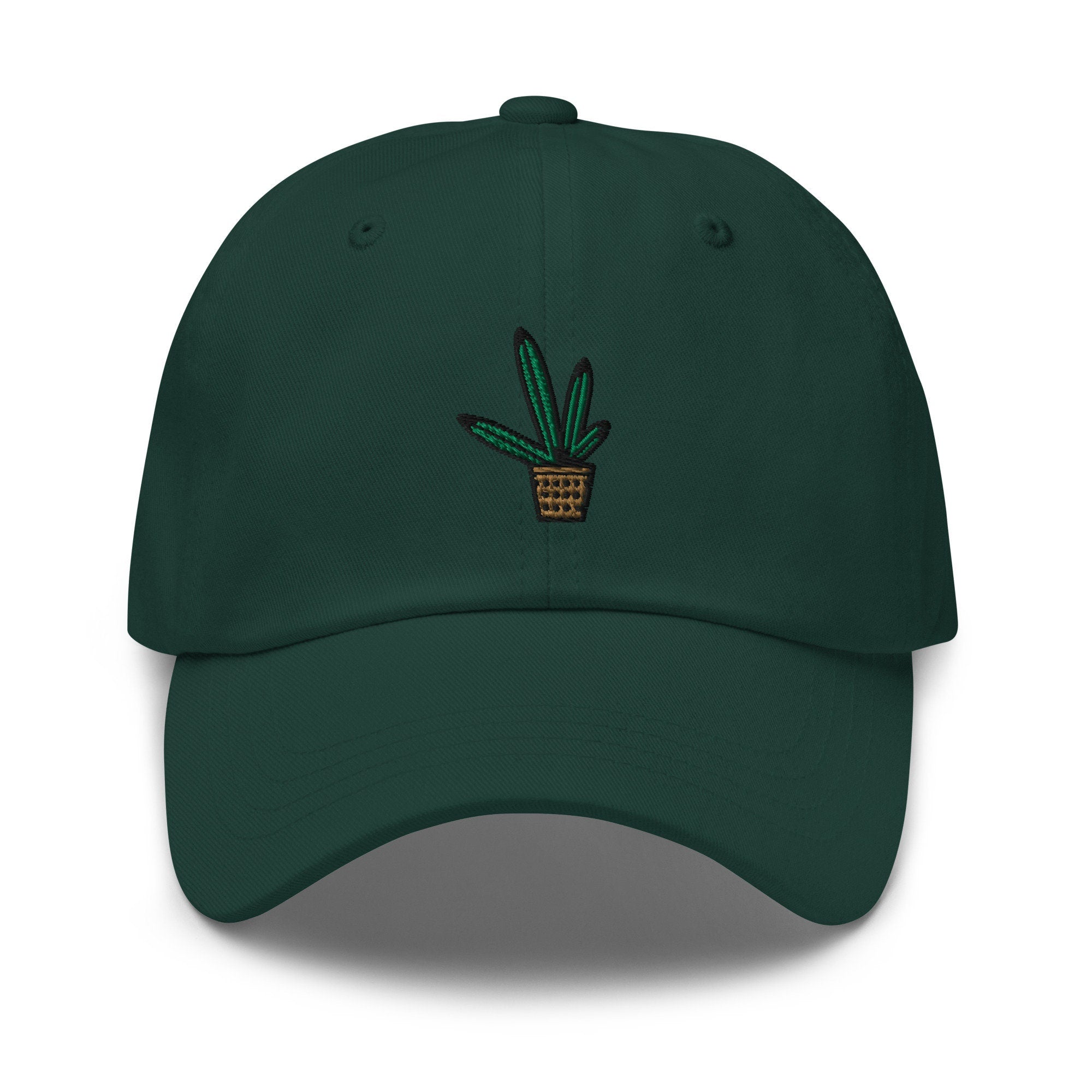 Aloe Plant Embroidered Dad Hat