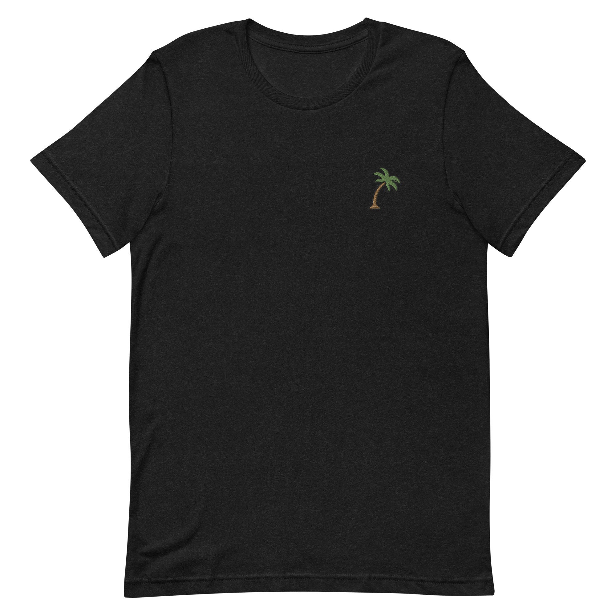 Palm Tree Premium Men's T-Shirt, Embroidered Men's T-Shirt Gift for Boyfriend, Men's Short Sleeve Shirt - Multiple Colors