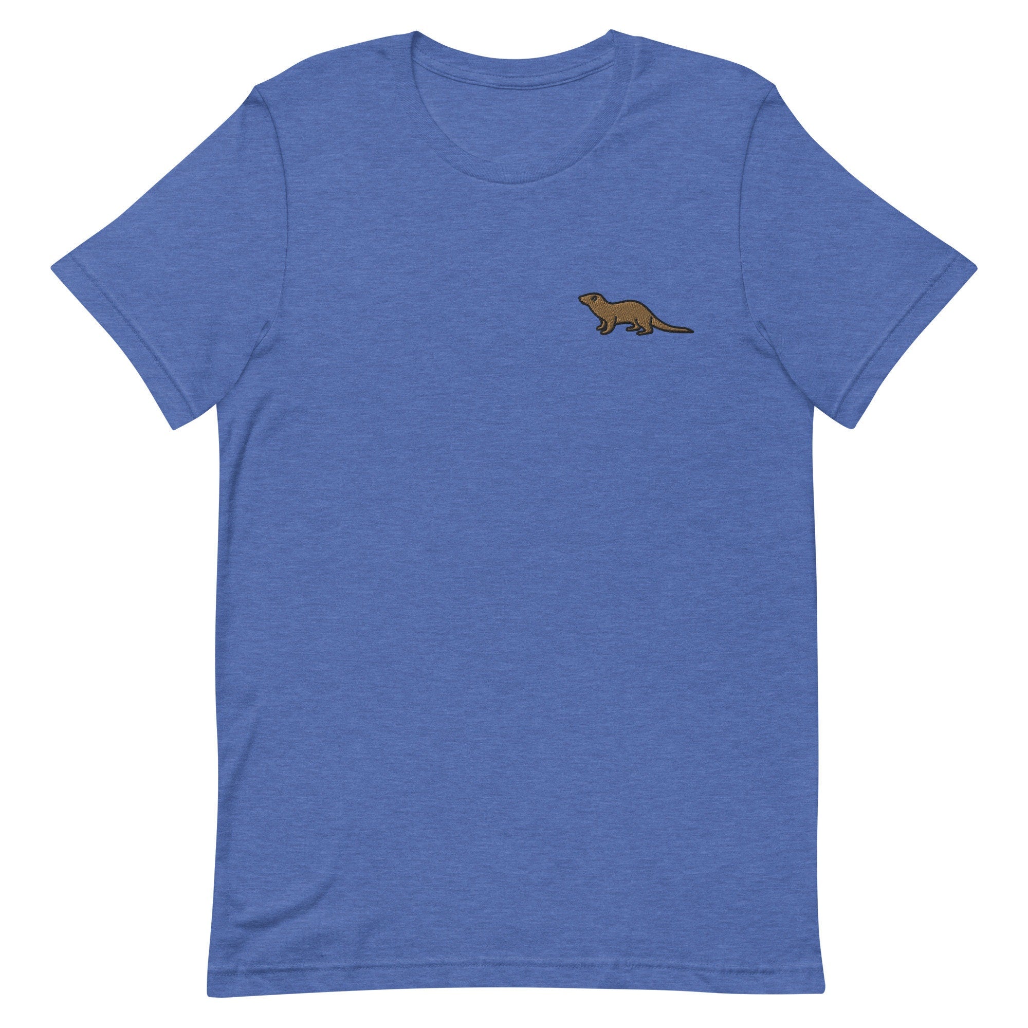 Otter Premium Men's T-Shirt, Embroidered Men's T-Shirt Gift for Boyfriend, Men's Short Sleeve Shirt - Multiple Colors