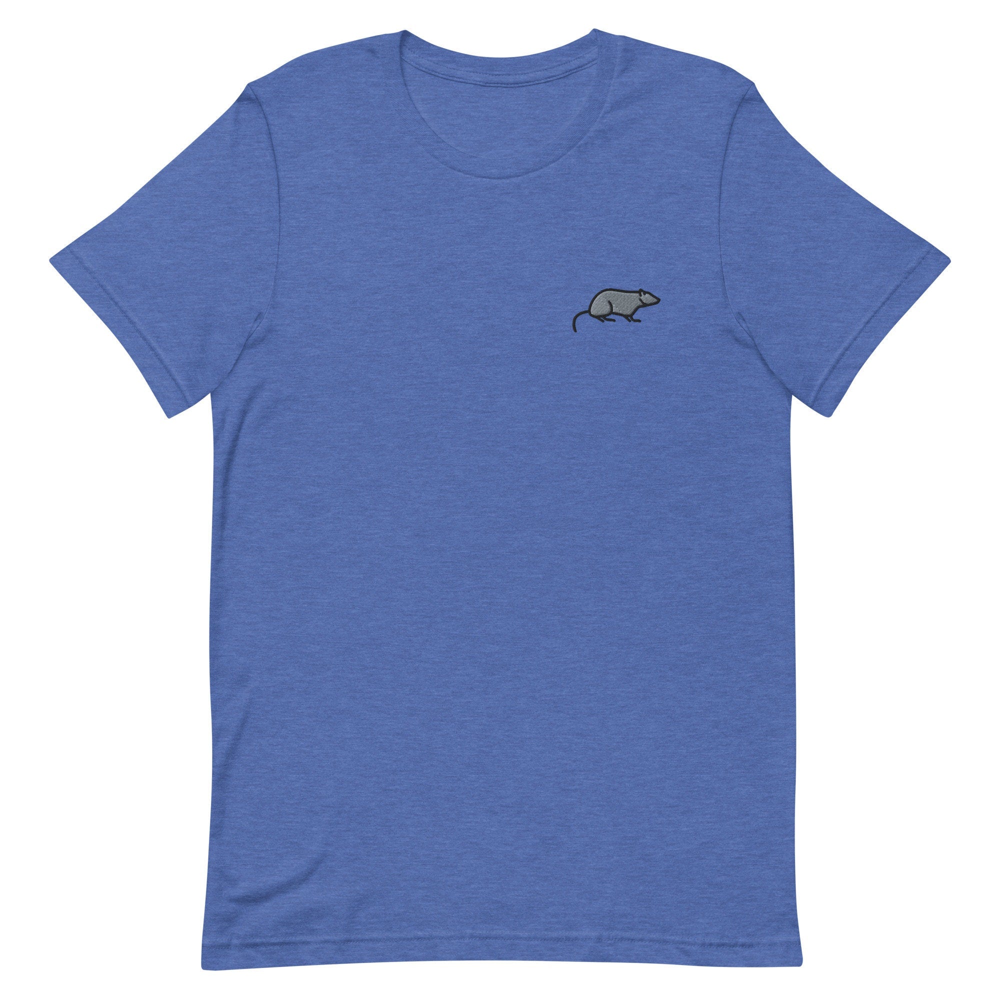 Rat Premium Men's T-Shirt, Embroidered Men's T-Shirt Gift for Boyfriend, Men's Short Sleeve Shirt - Multiple Colors