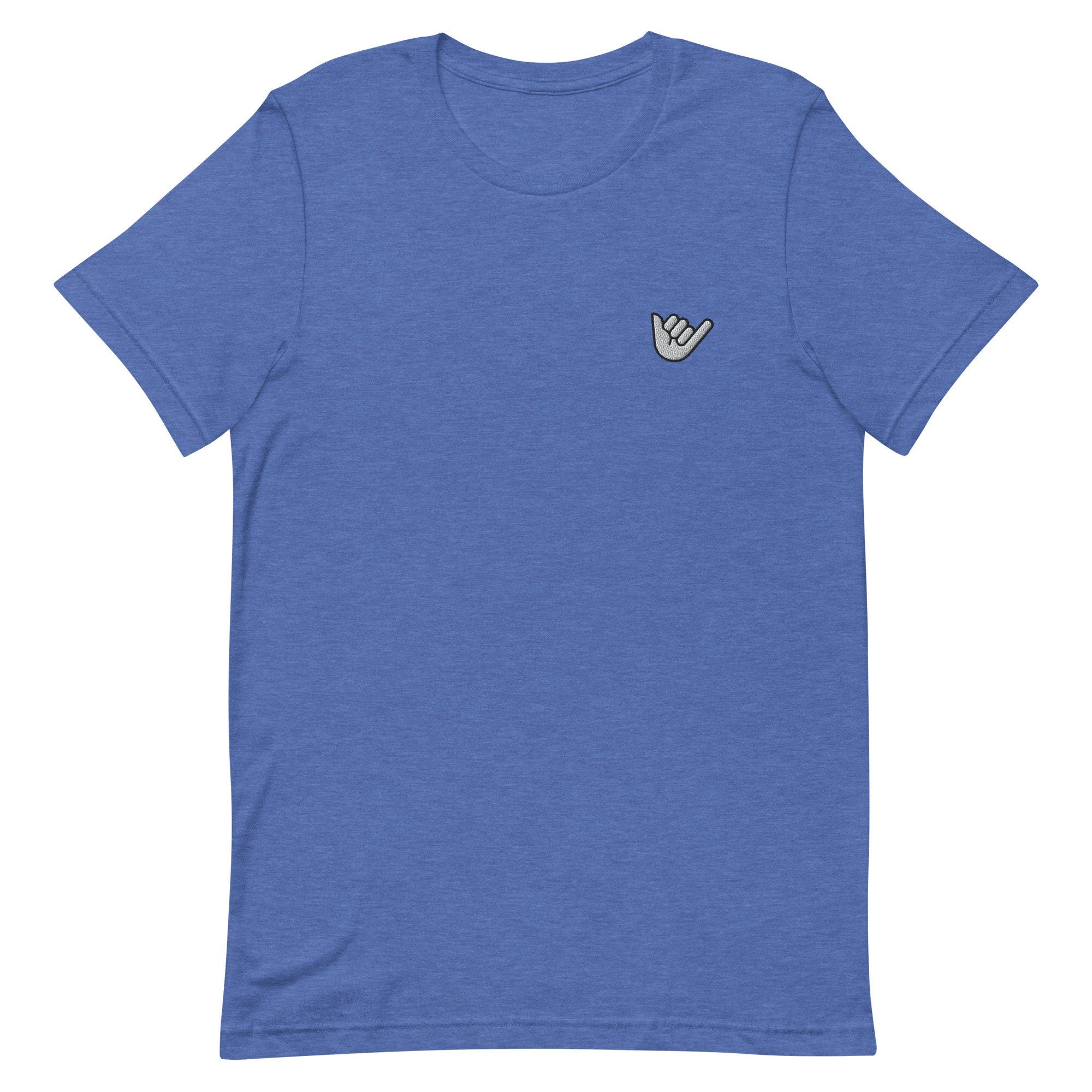 Shaka Premium Men's T-Shirt, Embroidered Men's T-Shirt Gift for Boyfriend, Men's Short Sleeve Shirt - Multiple Colors