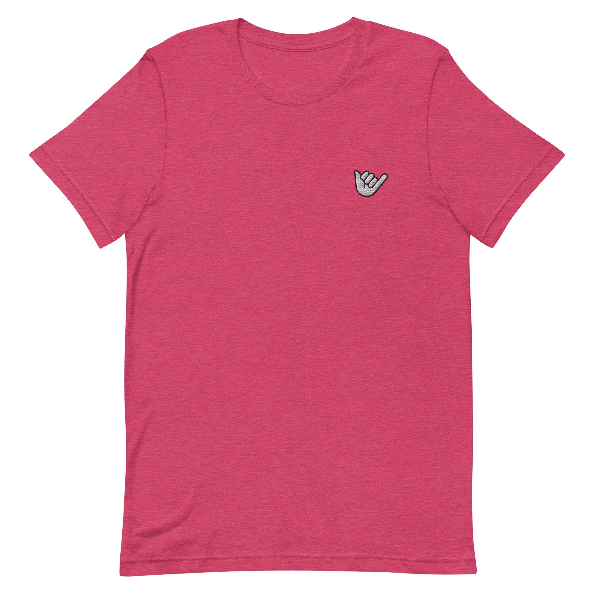 Shaka Premium Men's T-Shirt, Embroidered Men's T-Shirt Gift for Boyfriend, Men's Short Sleeve Shirt - Multiple Colors