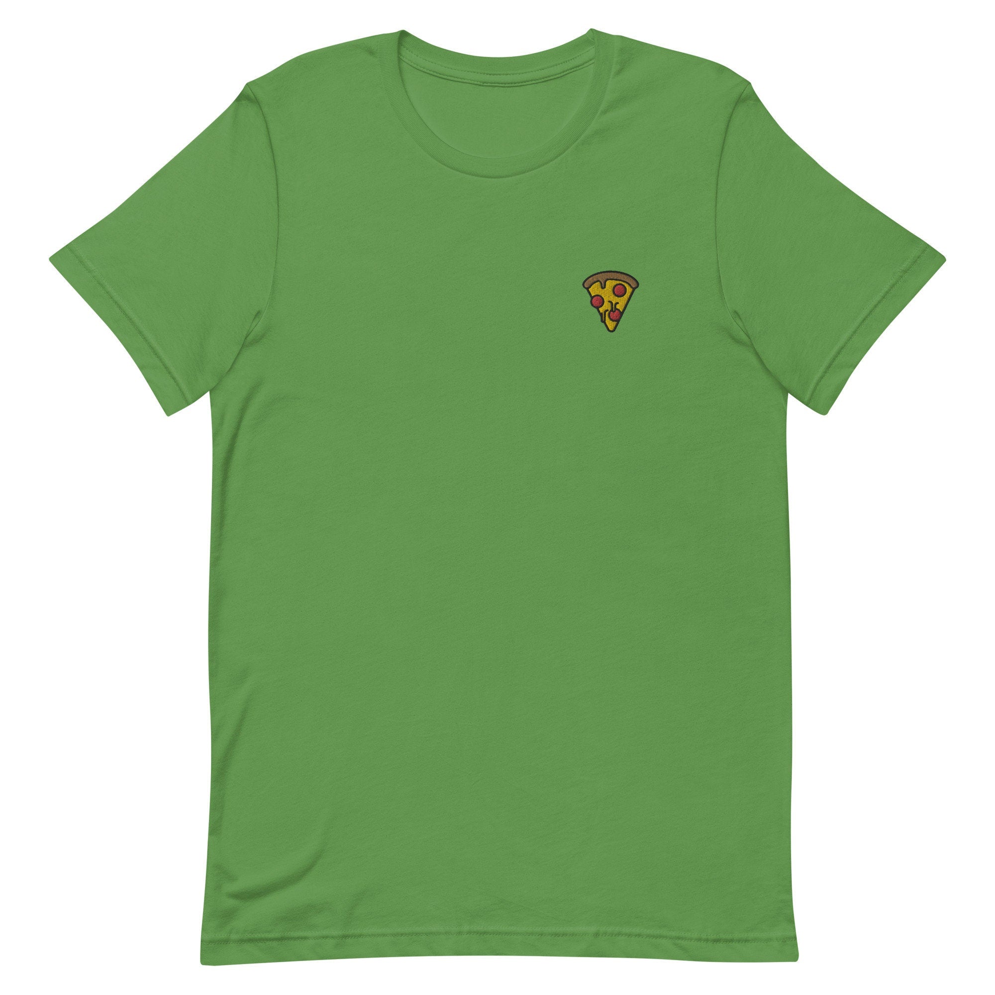 Pizza Premium Men's T-Shirt, Embroidered Men's T-Shirt Gift for Boyfriend, Men's Short Sleeve Shirt - Multiple Colors