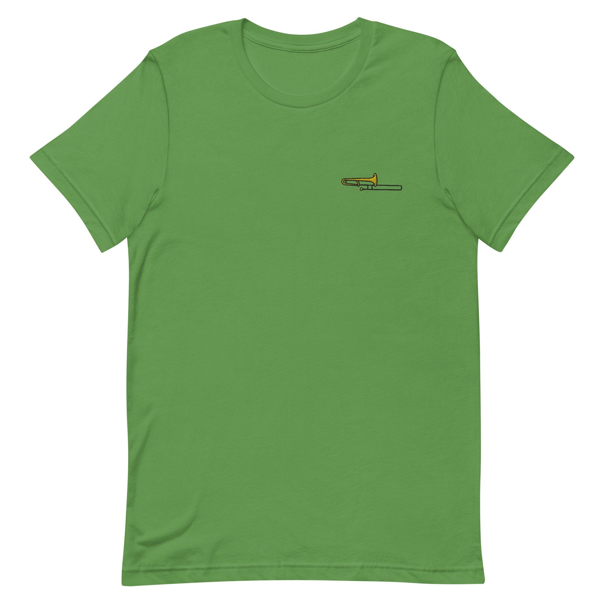 Trombone Premium Men's T-Shirt, Embroidered Men's T-Shirt Gift for Boyfriend, Men's Short Sleeve Shirt - Multiple Colors