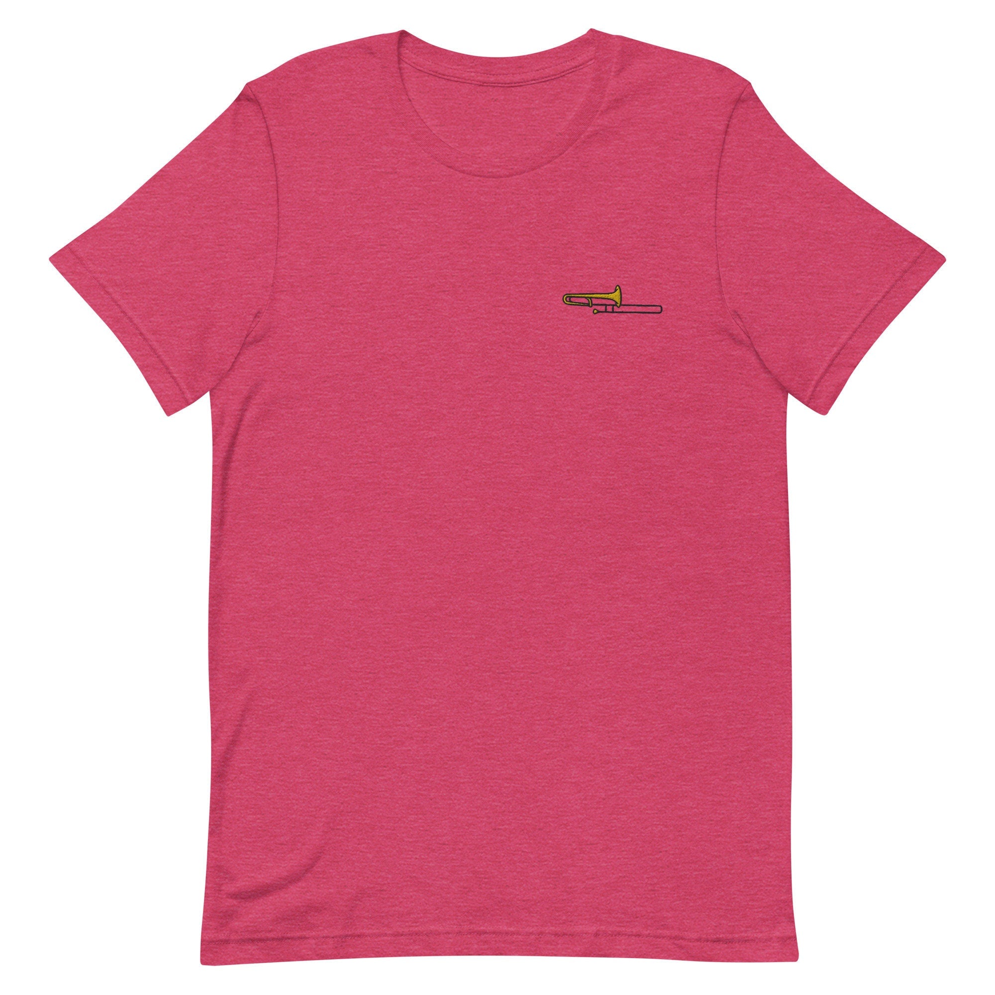 Trombone Premium Men's T-Shirt, Embroidered Men's T-Shirt Gift for Boyfriend, Men's Short Sleeve Shirt - Multiple Colors