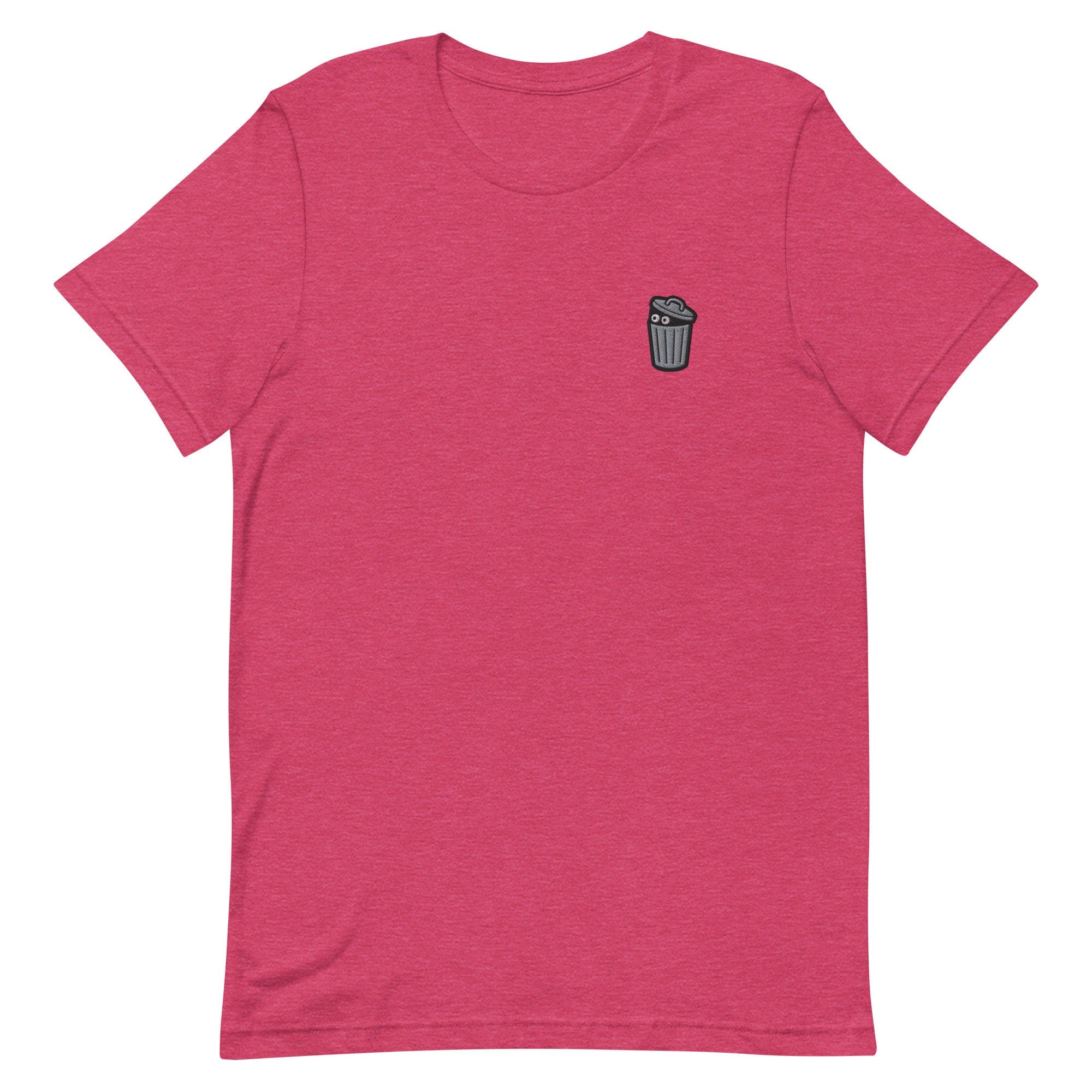 Trash Can Monster Premium Men's T-Shirt, Embroidered Men's T-Shirt Gift for Boyfriend, Men's Short Sleeve Shirt - Multiple Colors