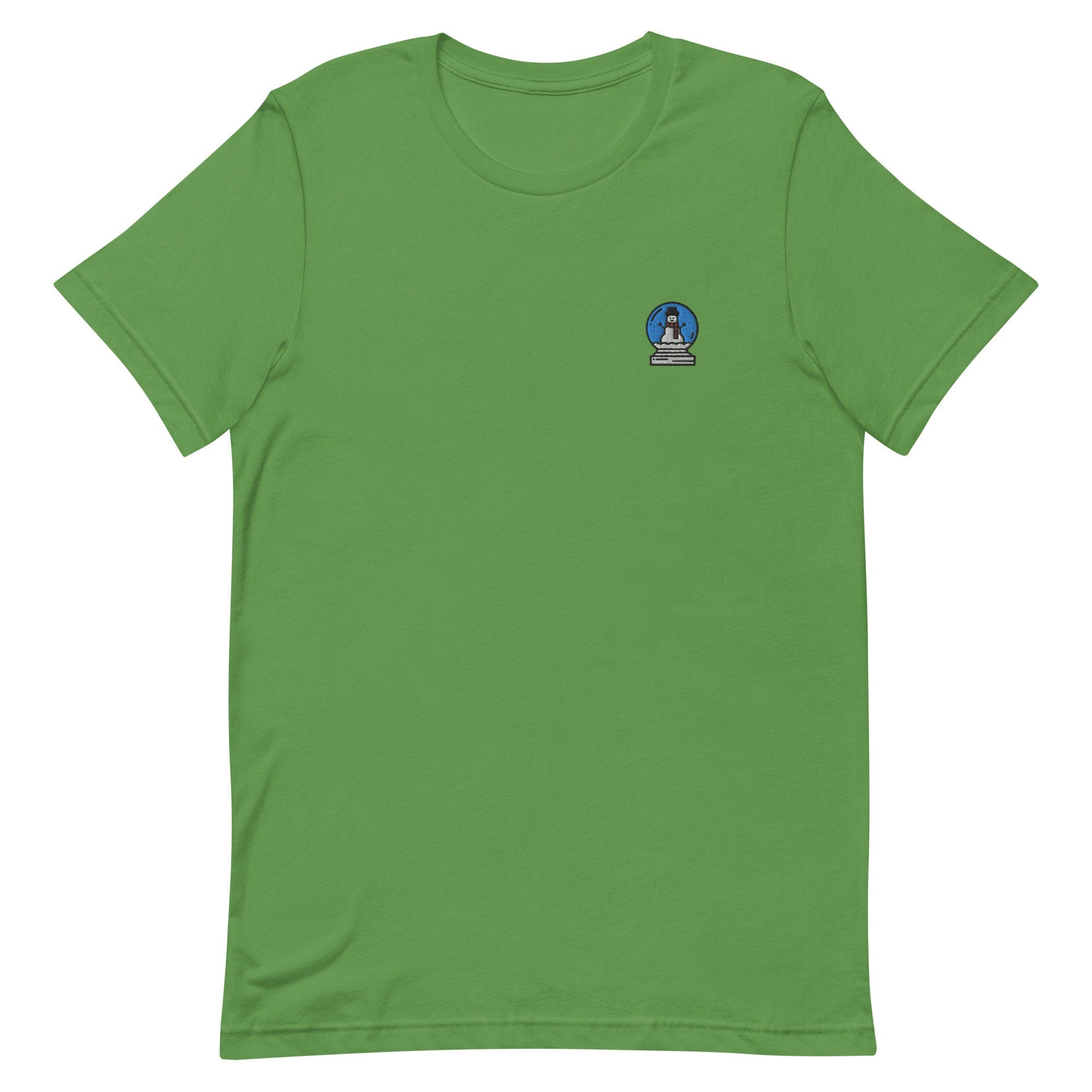 Snow Globe Premium Men's T-Shirt, Embroidered Men's T-Shirt Gift for Boyfriend, Men's Short Sleeve Shirt - Multiple Colors