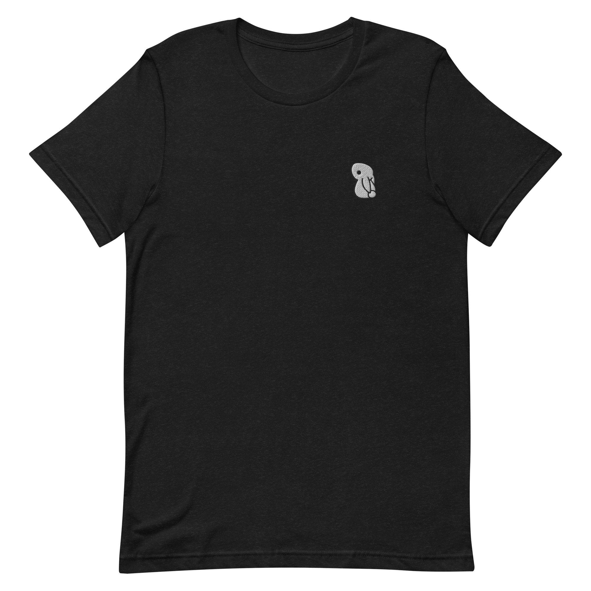 Bunny Rabbit Premium Men's T-Shirt, Embroidered Men's T-Shirt Gift for Boyfriend, Men's Short Sleeve Shirt - Multiple Colors