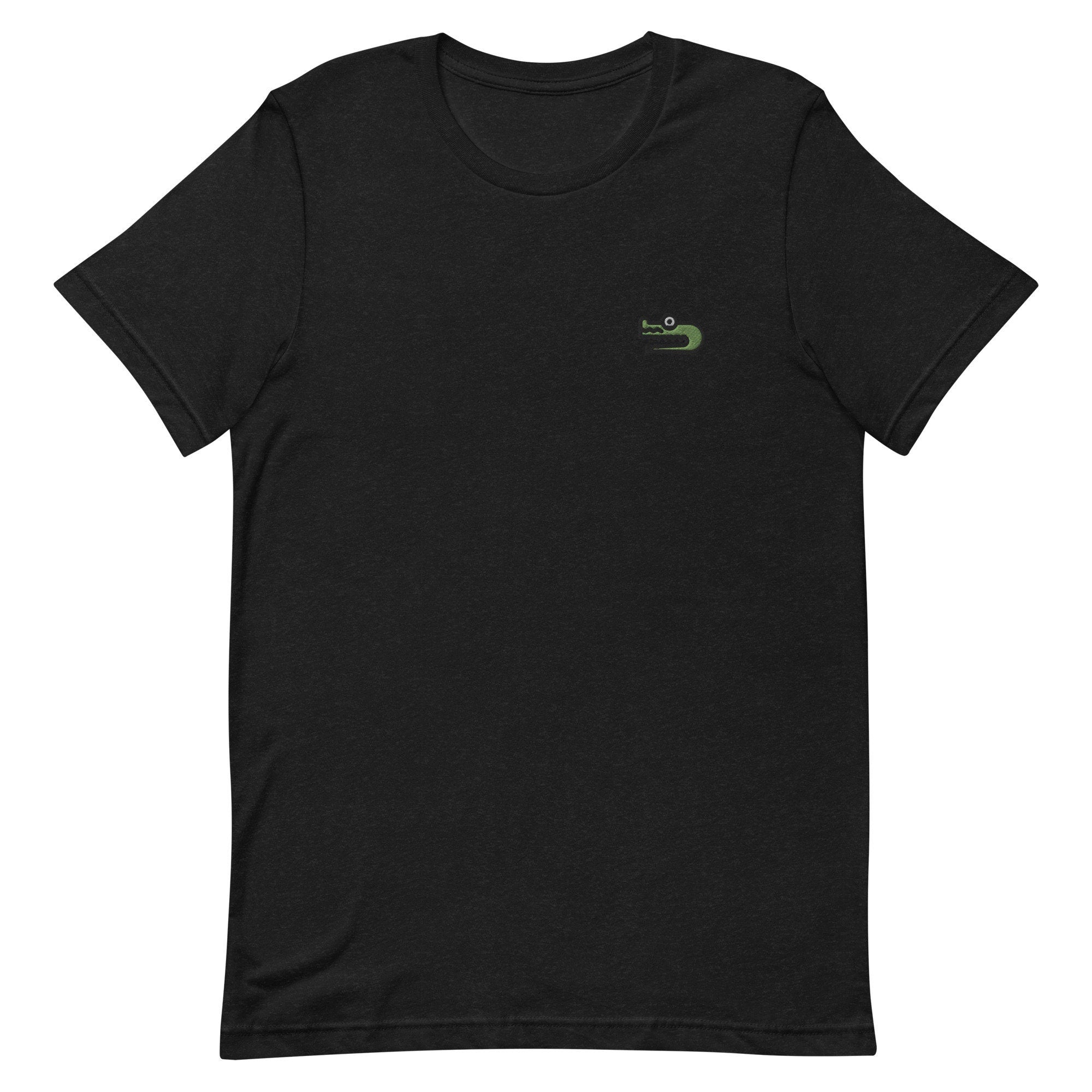 Crocodile Premium Men's T-Shirt, Embroidered Men's T-Shirt Gift for Boyfriend, Men's Short Sleeve Shirt - Multiple Colors