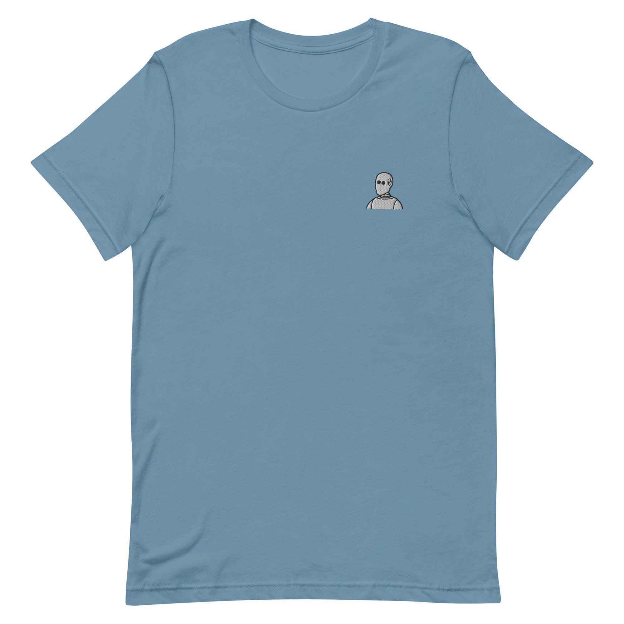 Crash Test Dummy Premium Men's T-Shirt, Embroidered Men's T-Shirt Gift for Boyfriend, Men's Short Sleeve Shirt - Multiple Colors