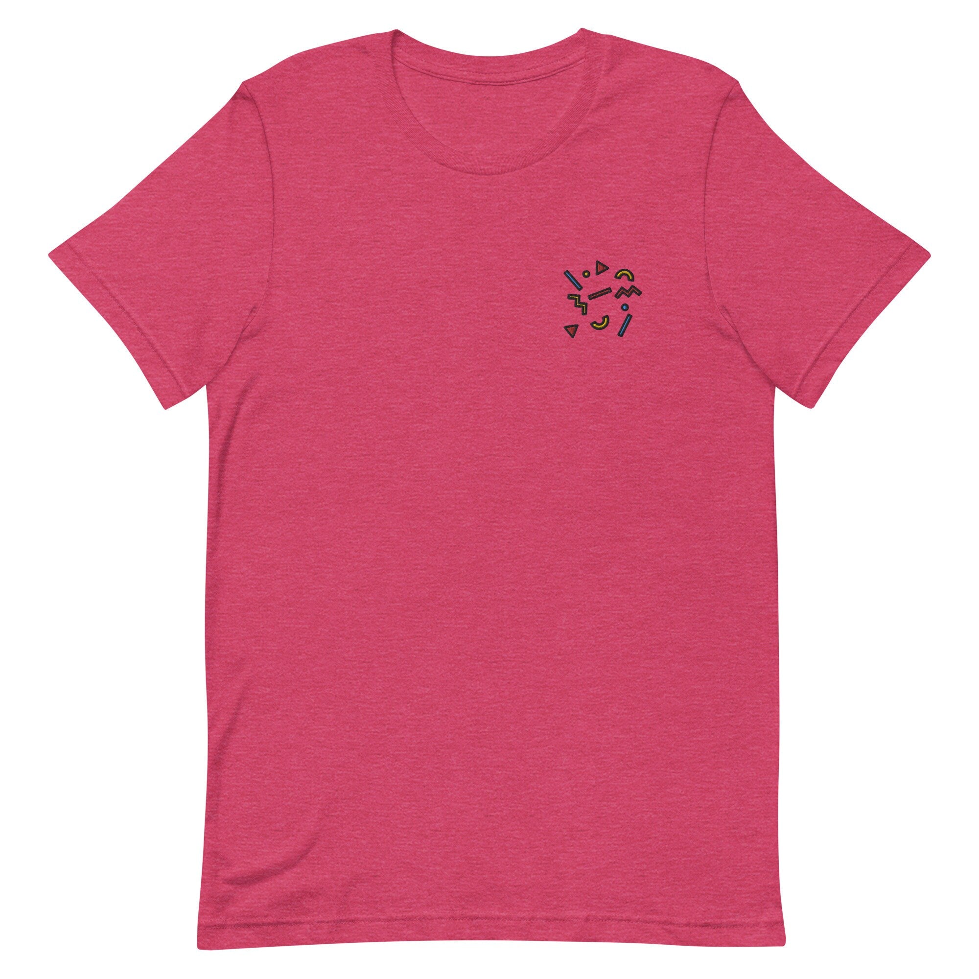 Confetti Premium Men's T-Shirt, Embroidered Men's T-Shirt Gift for Boyfriend, Men's Short Sleeve Shirt - Multiple Colors