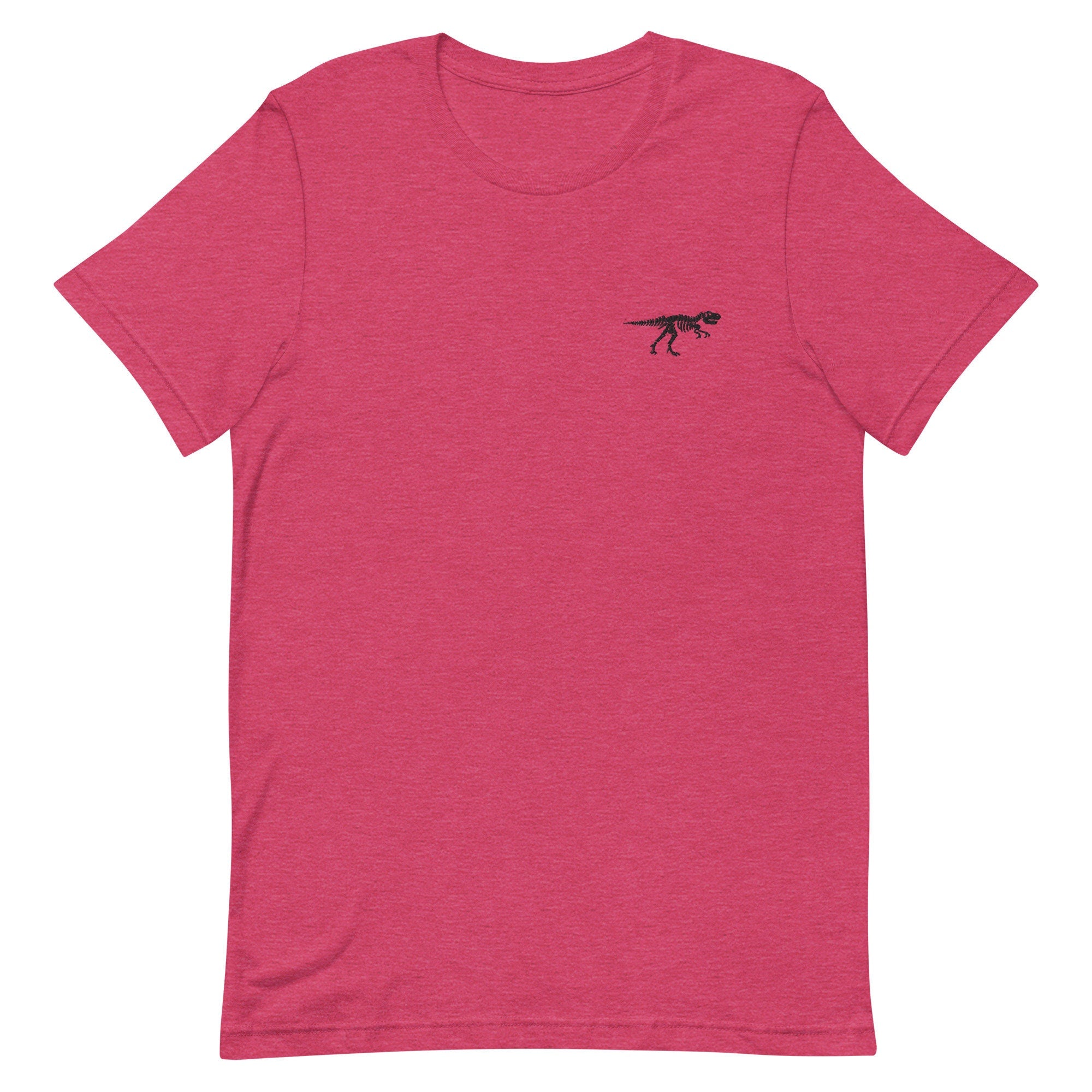 T-Rex Skeleton Premium Men's T-Shirt, Embroidered Men's T-Shirt Gift for Boyfriend, Men's Short Sleeve Shirt - Multiple Colors