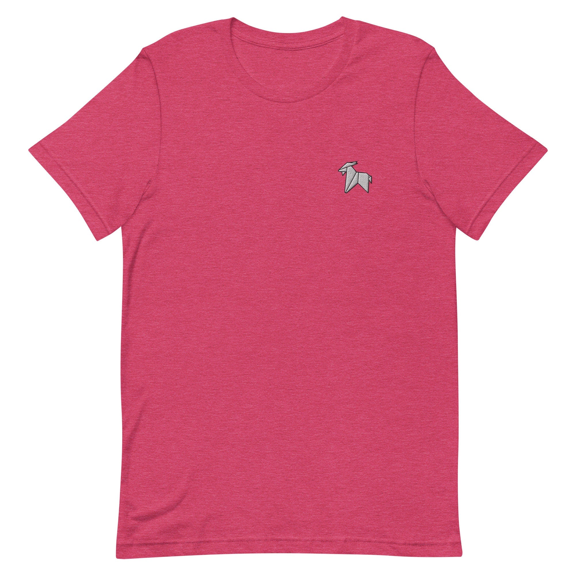 Origami Goat Premium Men's T-Shirt, Embroidered Men's T-Shirt Gift for Boyfriend, Men's Short Sleeve Shirt - Multiple Colors