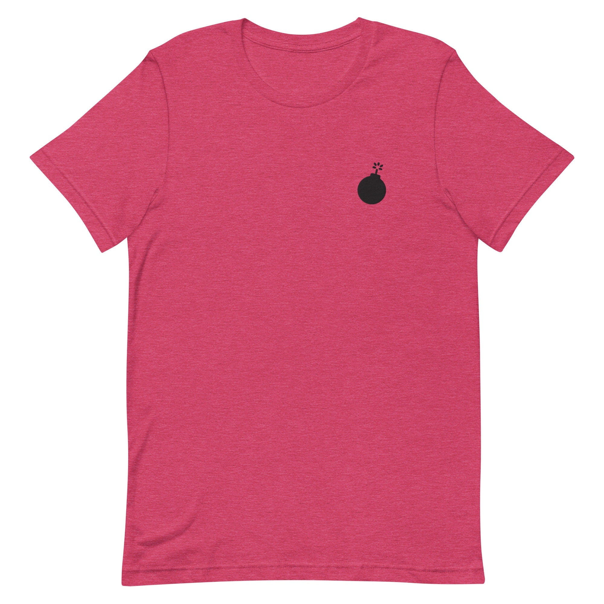 Vintage Bomb Premium Men's T-Shirt, Embroidered Men's T-Shirt Gift for Boyfriend, Men's Short Sleeve Shirt - Multiple Colors