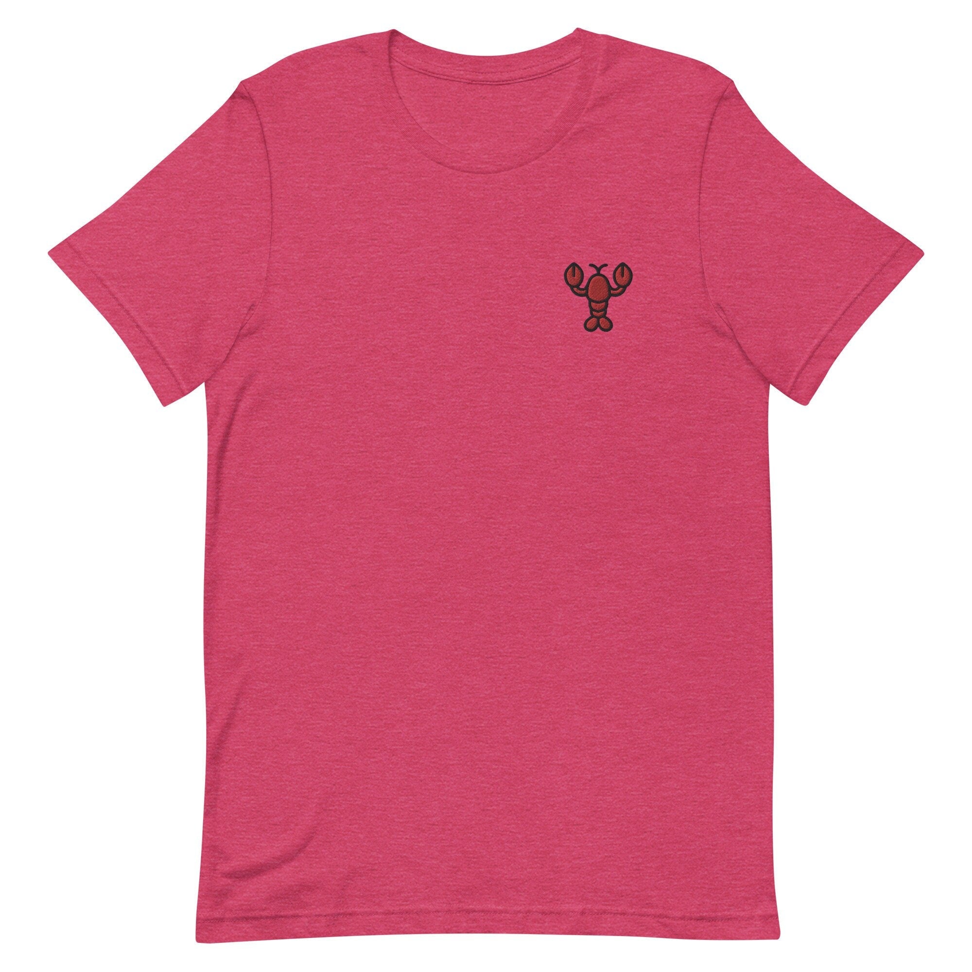 Lobster Premium Men's T-Shirt, Embroidered Men's T-Shirt Gift for Boyfriend, Men's Short Sleeve Shirt - Multiple Colors