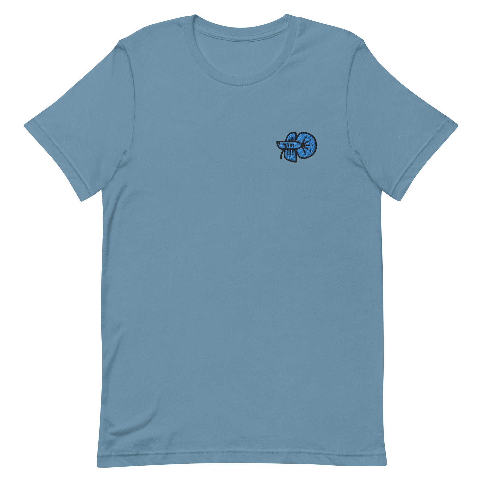 Betta Fish Premium Men's T-Shirt, Embroidered Men's T-Shirt Gift for Boyfriend, Men's Short Sleeve Shirt - Multiple Colors