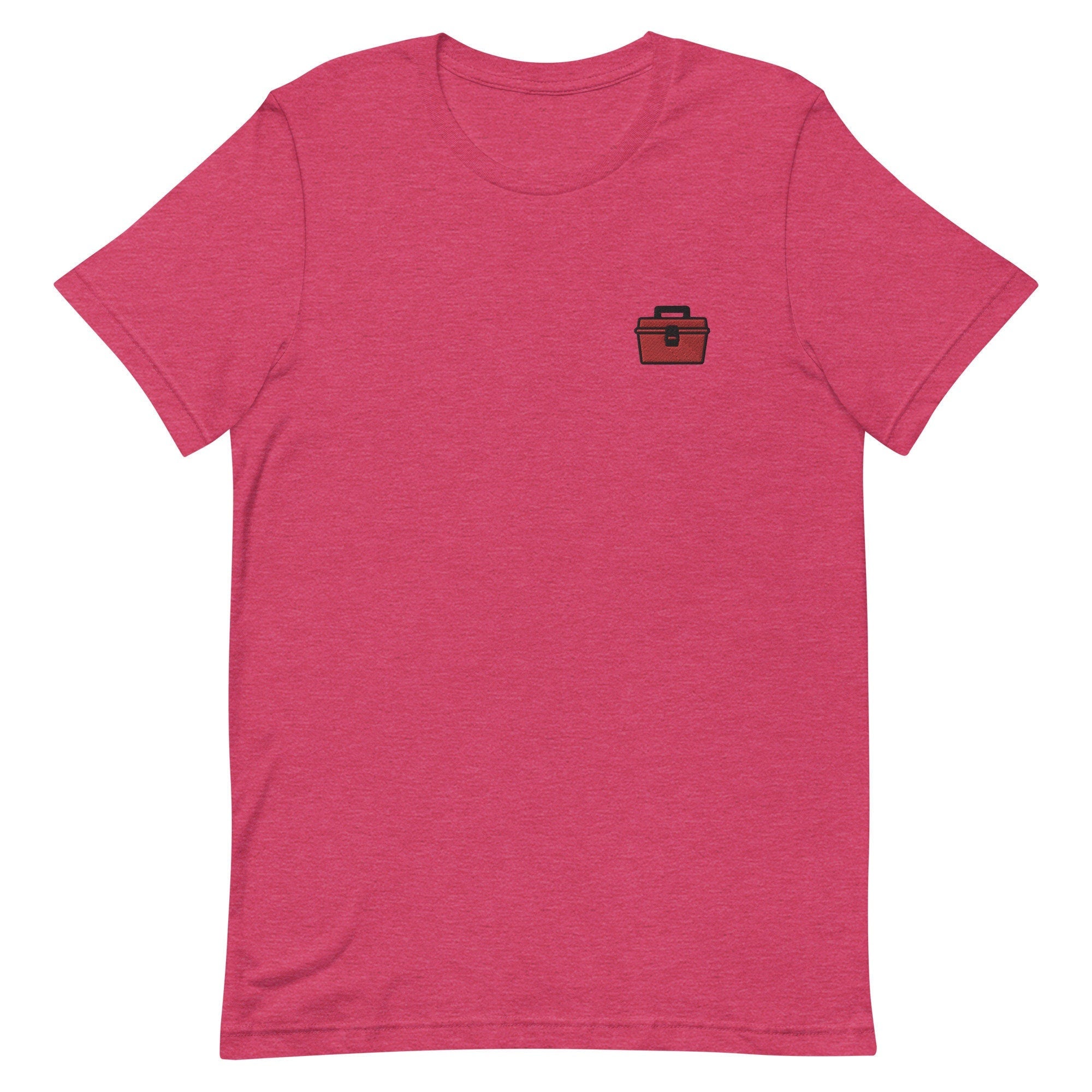 Toolbox Premium Men's T-Shirt, Builer Embroidered Men's T-Shirt Gift for Boyfriend, Men's Short Sleeve Shirt - Multiple Colors