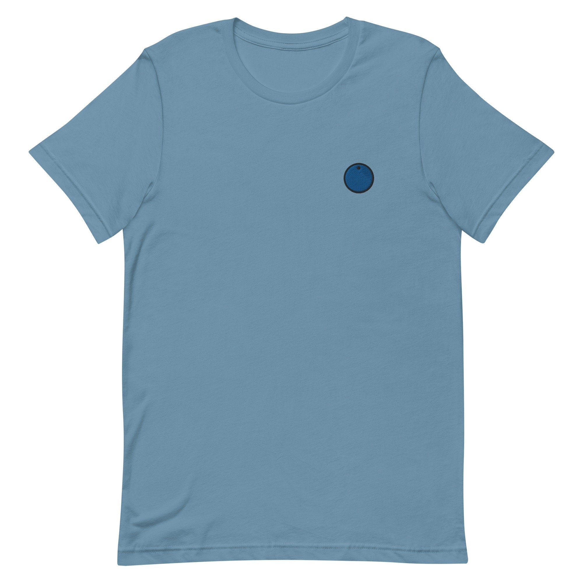 Blueberry Premium Men's T-Shirt, Embroidered Men's T-Shirt Gift for Boyfriend, Men's Short Sleeve Shirt - Multiple Colors