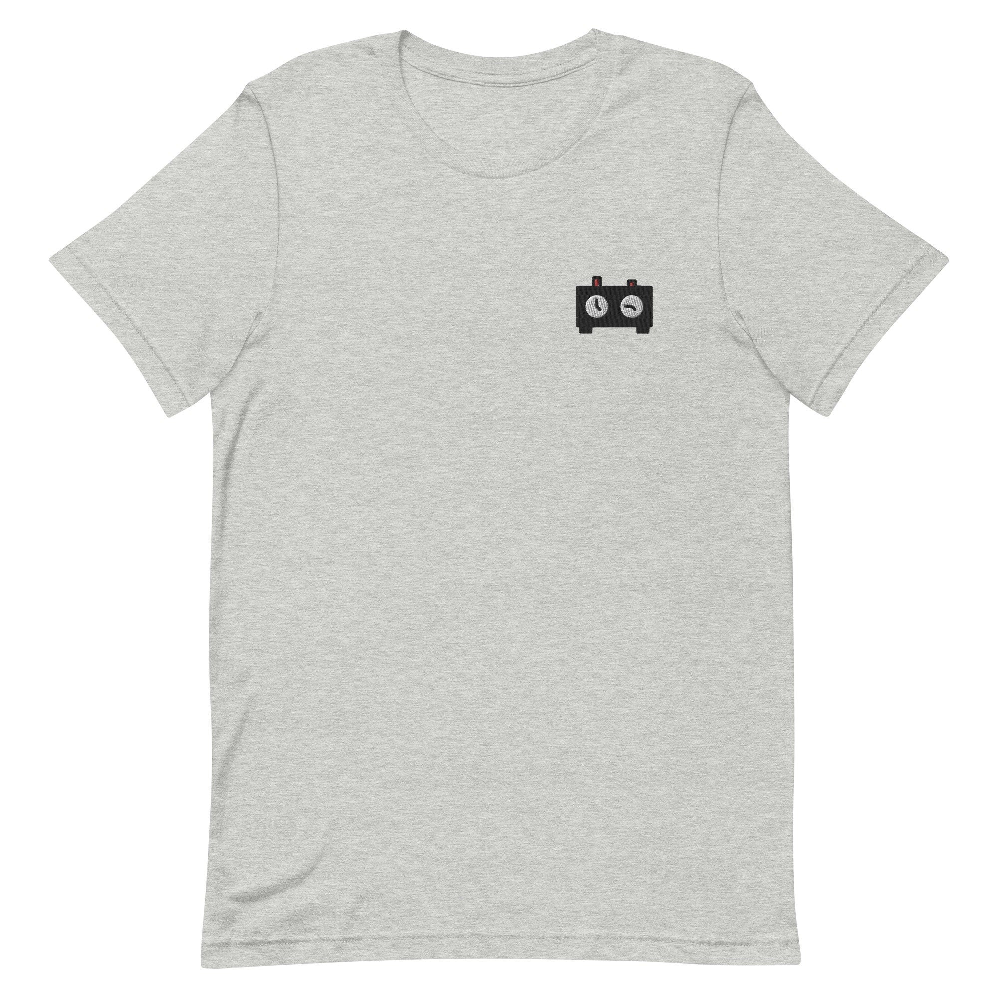 Chess Timer Premium Men's T-Shirt, Embroidered Men's T-Shirt Gift for Boyfriend, Men's Short Sleeve Shirt - Multiple Colors