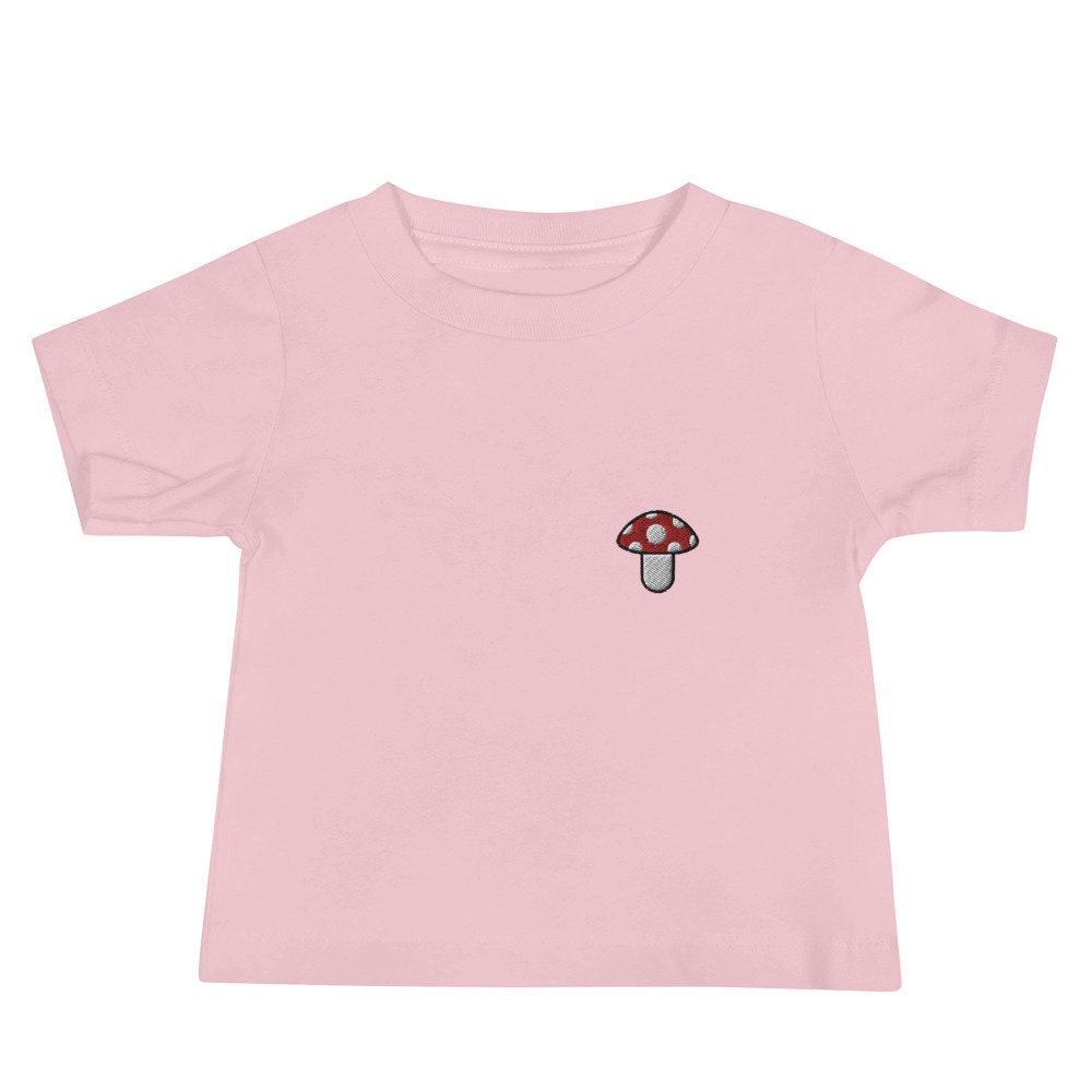 Mushroom Baby Jersey Short Sleeve Tee, Baby Shower T-Shirt Gift, Boys and Girls Shirt - Multiple Colors