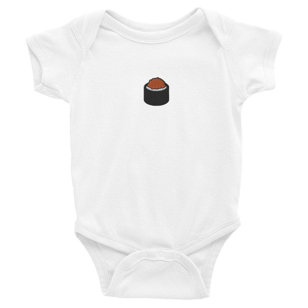 Sushi Infant Bodysuit, Baby Boy or Girl Onesie, Embroidered Baby Shower Gift - Multiple Colors