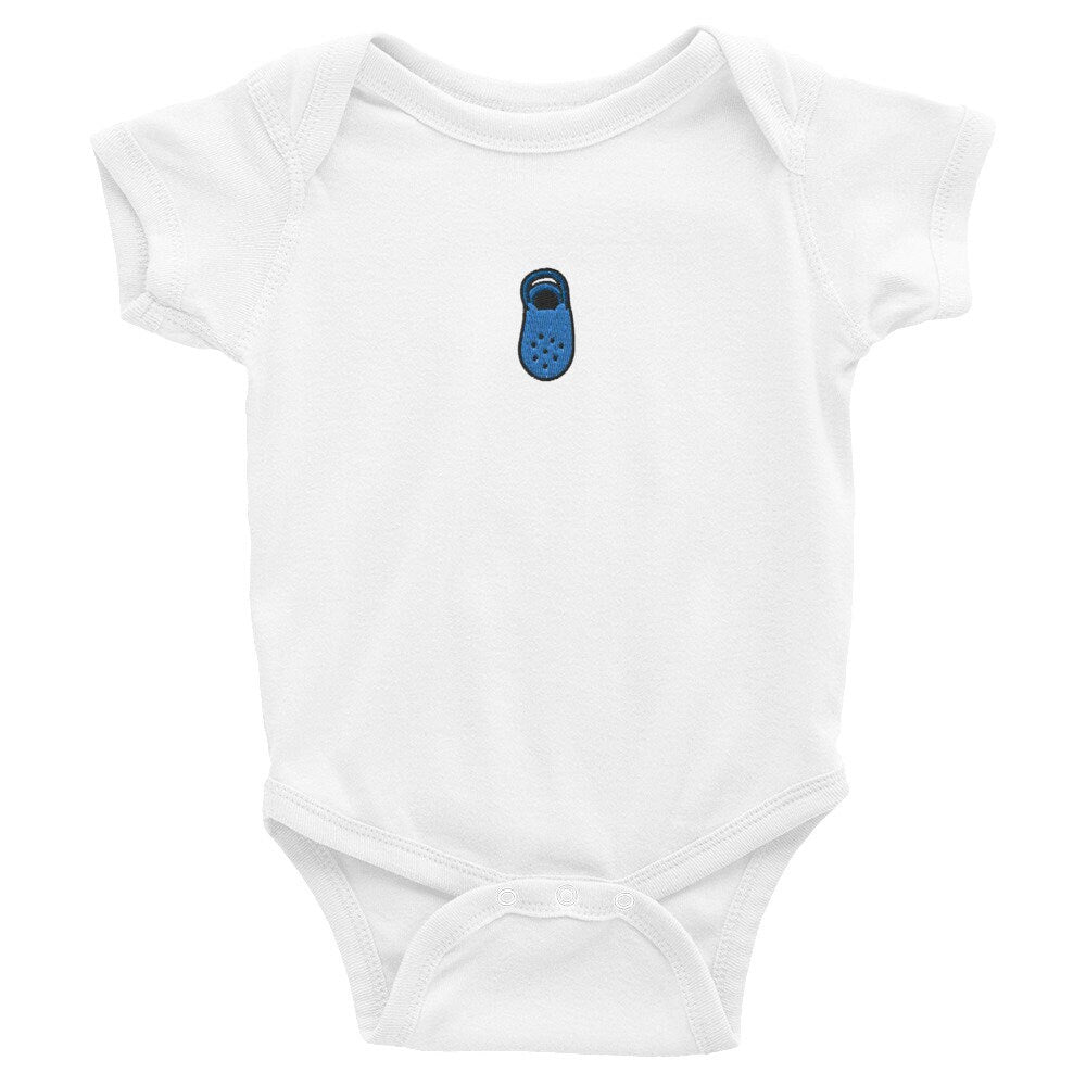 Crock Infant Bodysuit, Baby Boy or Girl Onesie, Embroidered Baby Shower Gift - Multiple Colors