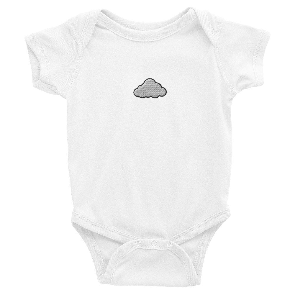Cloud Infant Bodysuit, Baby Boy or Girl Onesie, Embroidered Baby Shower Gift - Multiple Colors