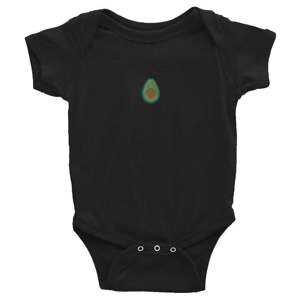 Avocado Infant Bodysuit, Baby Boy or Girl Onesie, Embroidered Baby Shower Gift - Multiple Colors