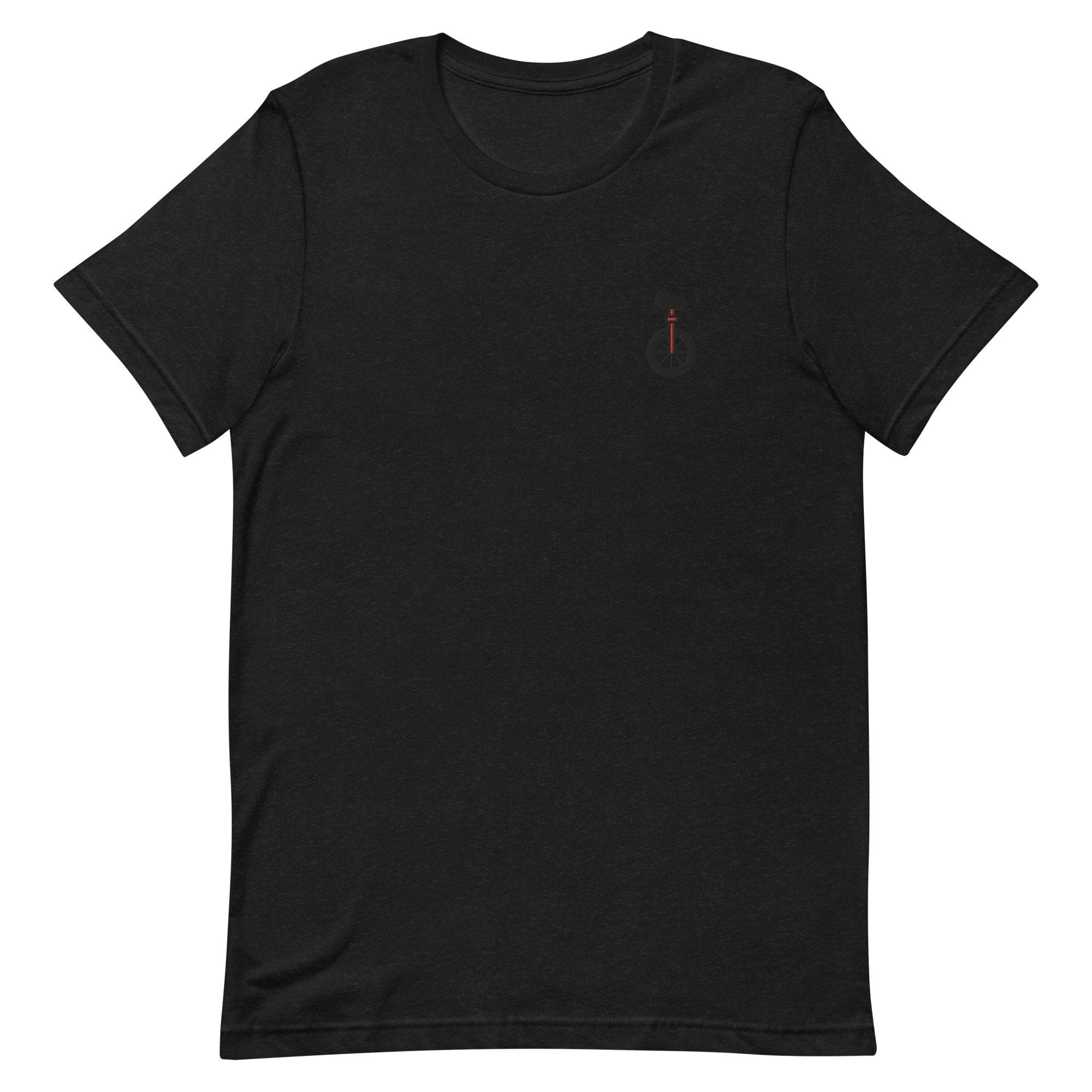 Unicycle Premium Men's T-Shirt, Embroidered Men's T-Shirt Gift for Boyfriend, Men's Short Sleeve Shirt - Multiple Colors