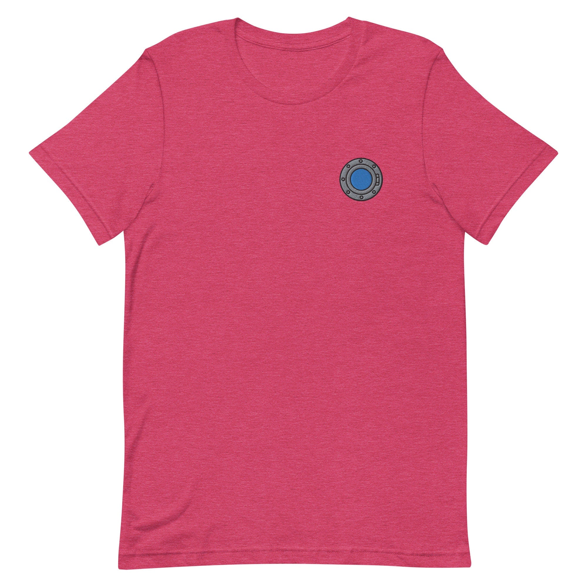 Submarine Window Premium Men's T-Shirt, Embroidered Men's T-Shirt Gift for Boyfriend, Men's Short Sleeve Shirt - Multiple Colors