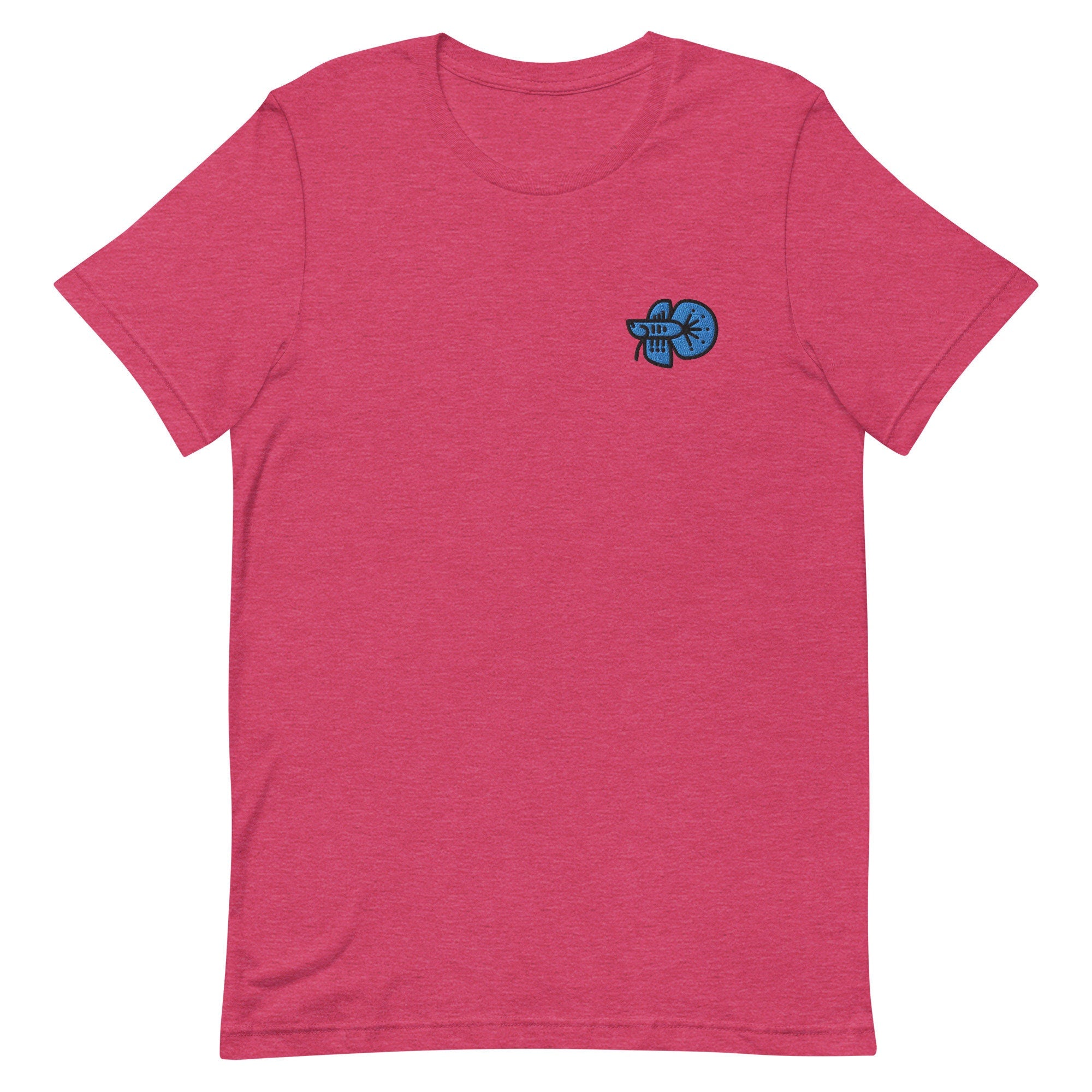Betta Fish Premium Men's T-Shirt, Embroidered Men's T-Shirt Gift for Boyfriend, Men's Short Sleeve Shirt - Multiple Colors