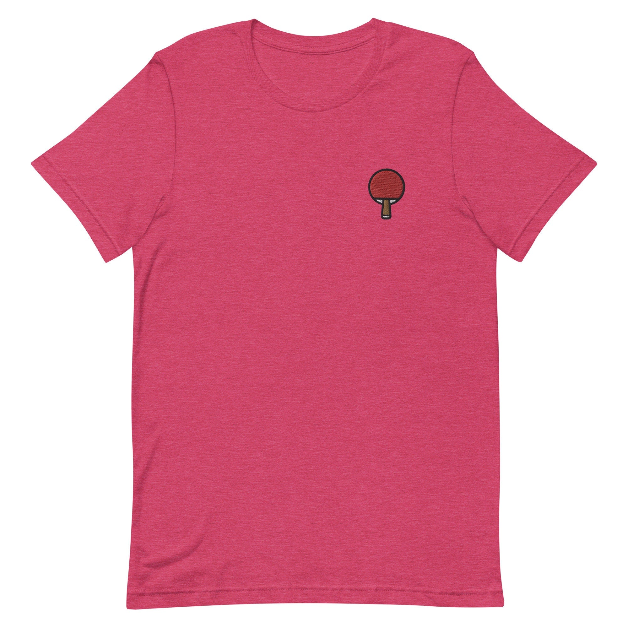 Ping Pong Paddle Premium Men's T-Shirt, Embroidered Men's T-Shirt Gift for Boyfriend, Men's Short Sleeve Shirt - Multiple Colors