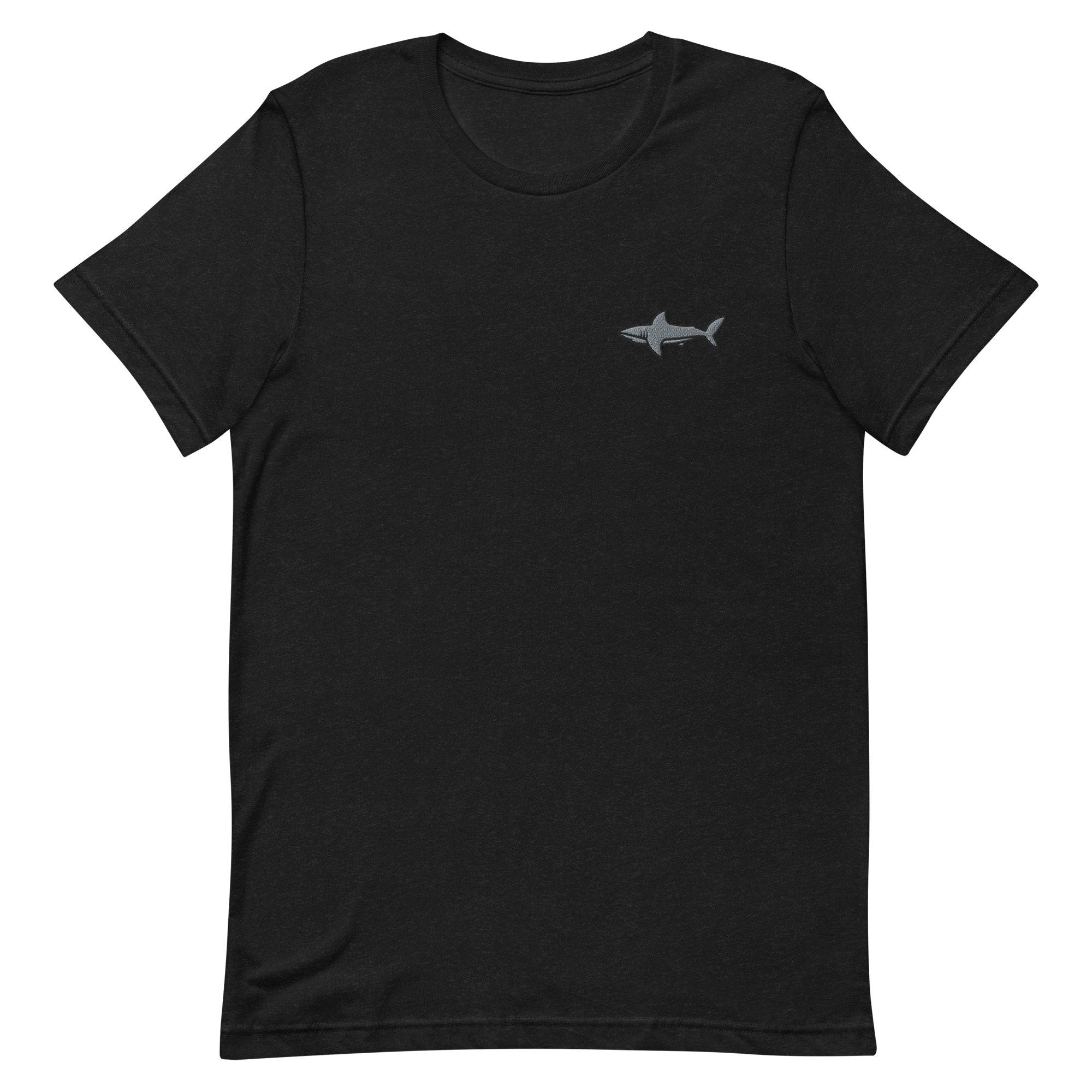 Shark Premium Men's T-Shirt, Embroidered Men's T-Shirt Gift for Boyfriend, Men's Short Sleeve Shirt - Multiple Colors