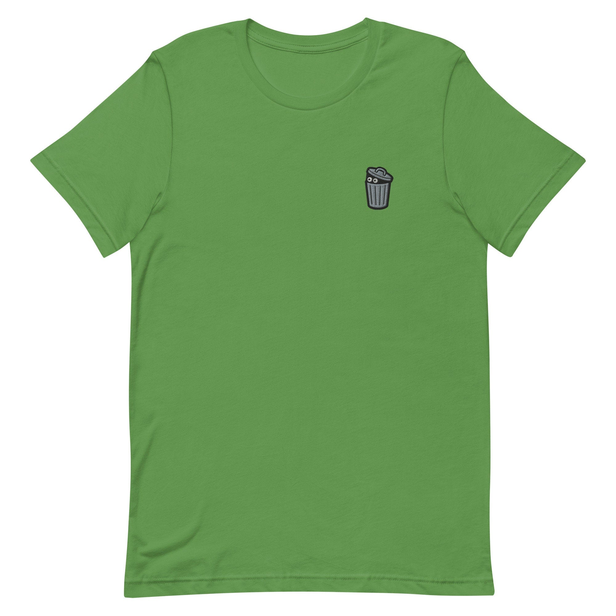 Trash Can Monster Premium Men's T-Shirt, Embroidered Men's T-Shirt Gift for Boyfriend, Men's Short Sleeve Shirt - Multiple Colors