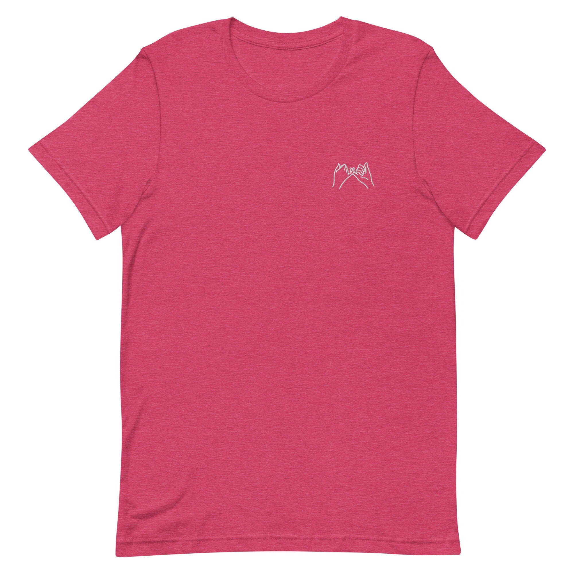 Pinky Promise Premium Men's T-Shirt, Embroidered Men's T-Shirt Gift for Boyfriend, Men's Short Sleeve Shirt - Multiple Colors