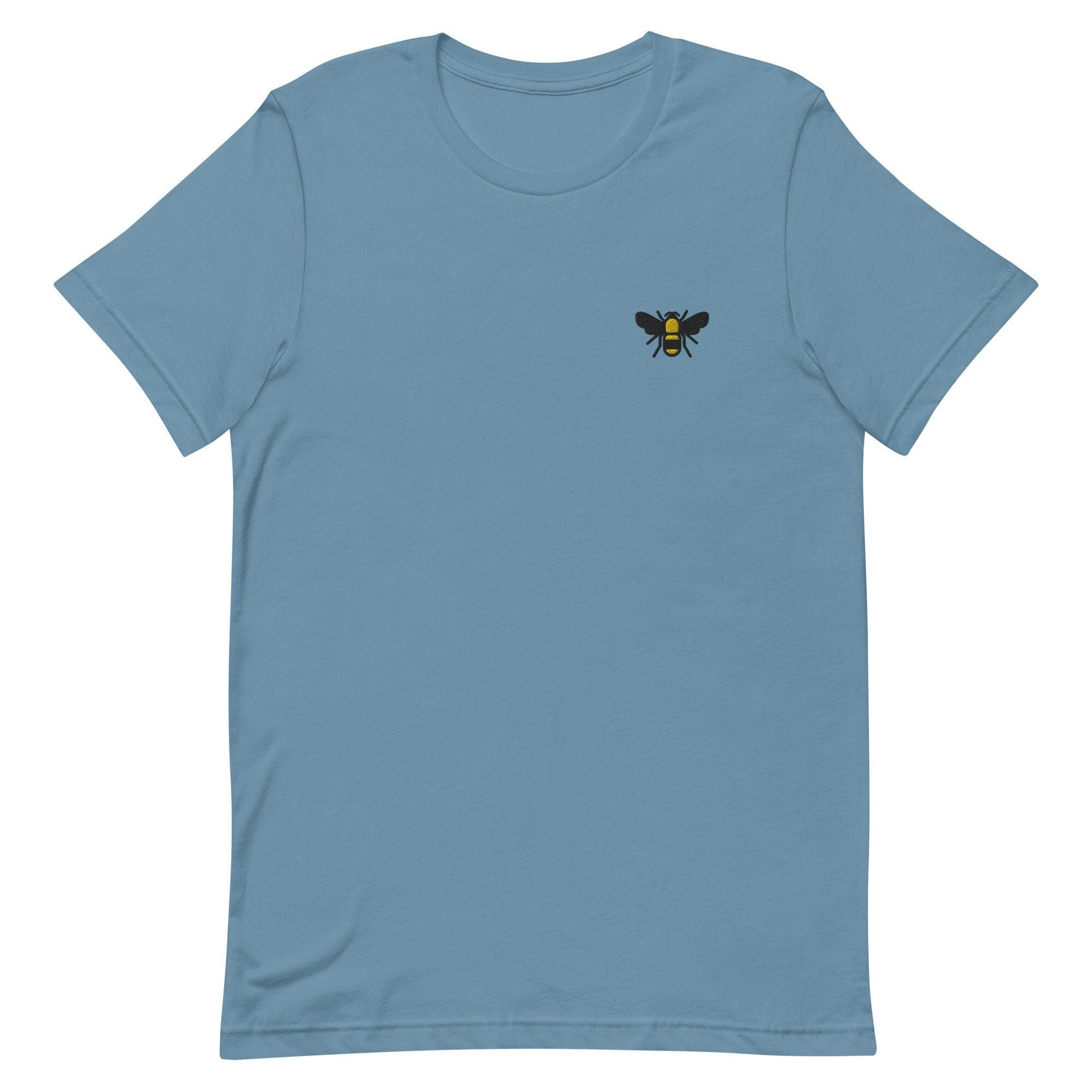 Bumble Bee Premium Men's T-Shirt, Embroidered Men's T-Shirt Gift for Boyfriend, Men's Short Sleeve Shirt - Multiple Colors
