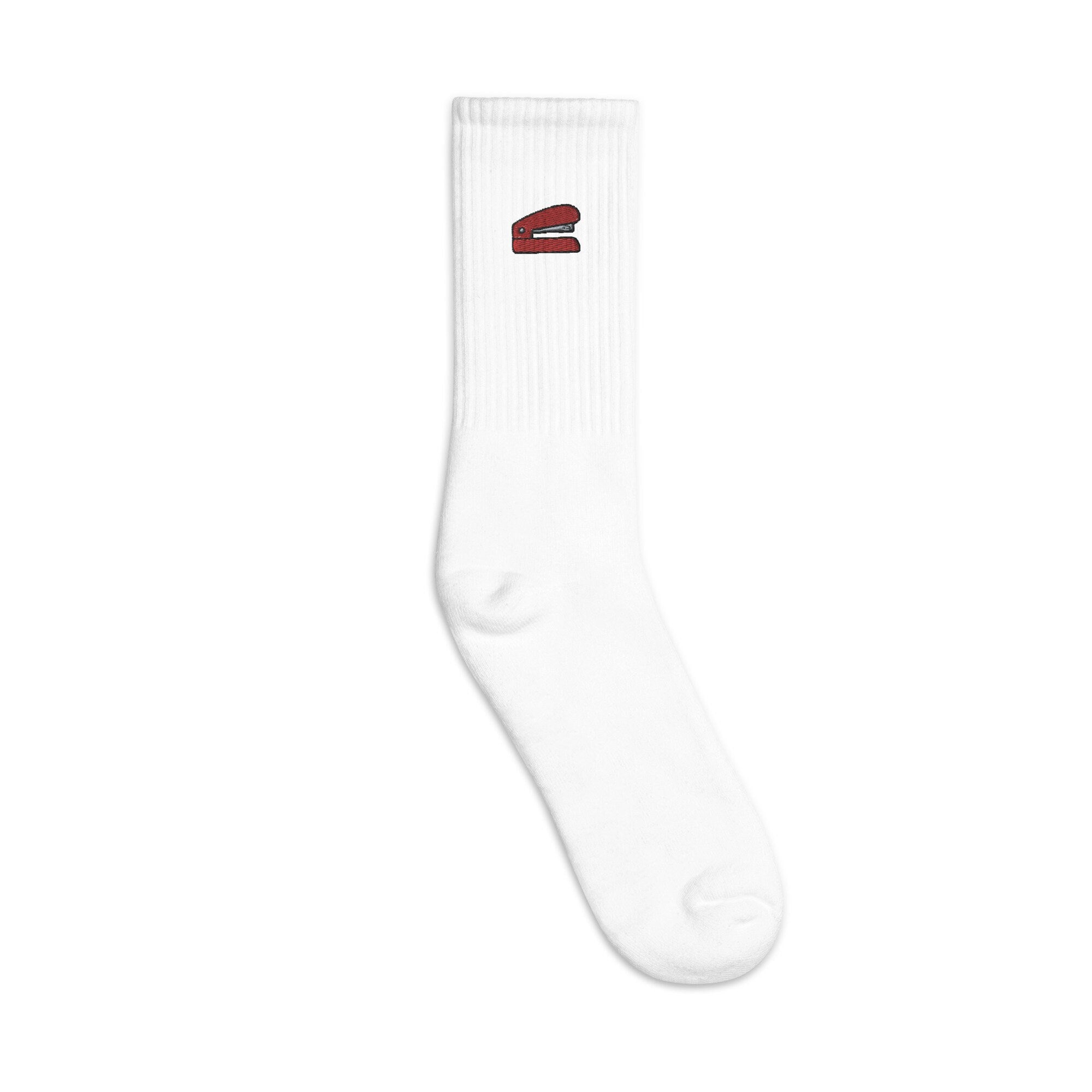 Stapiler Embroidered Socks, Premium Embroidered Socks, Long Socks Gift - Multiple Colors