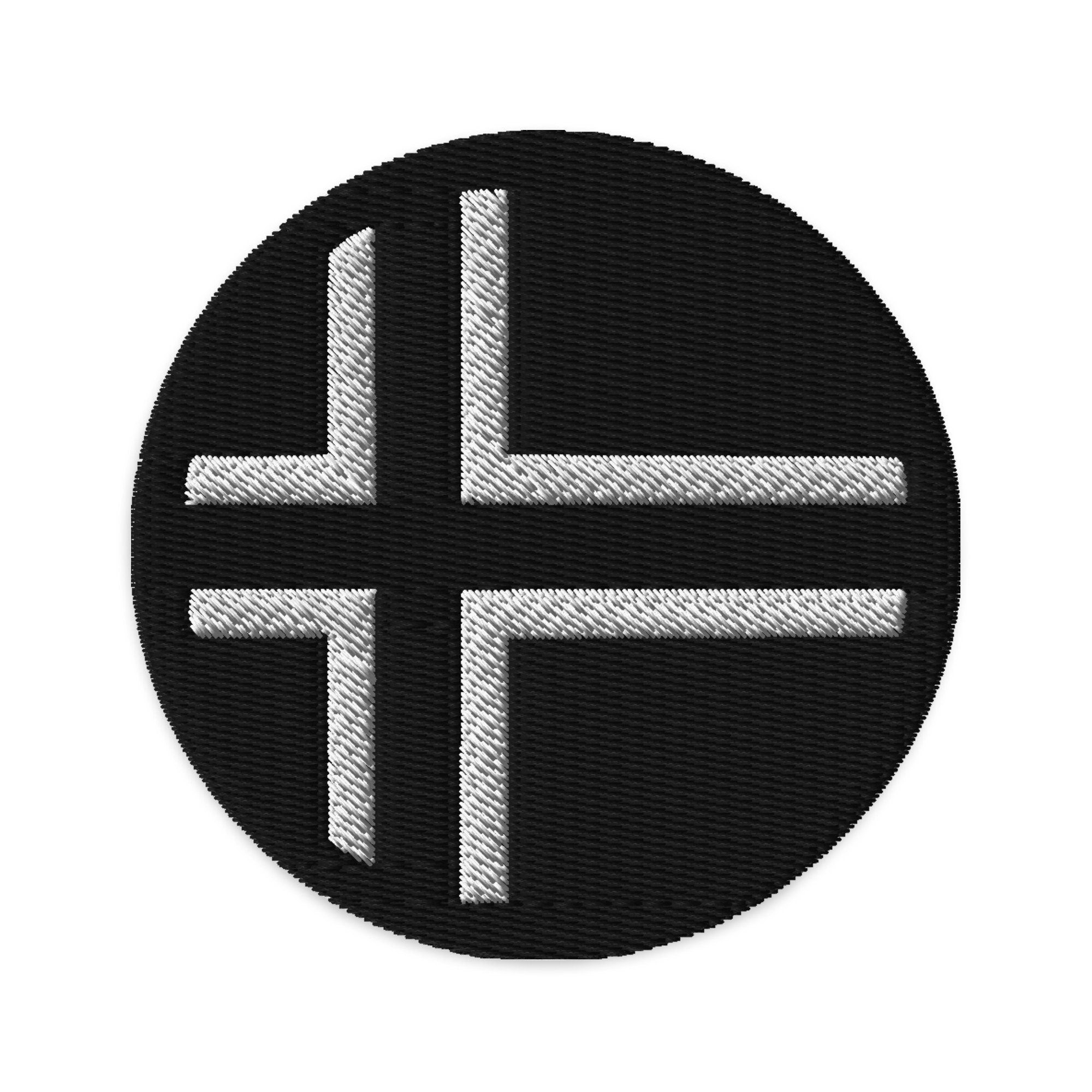 Norway Embroidered Patch, 3" Norwegian Flag Patch, Circular Norway Patch Embroidery, Iron on/Sew on Patch Embroidery, Norge