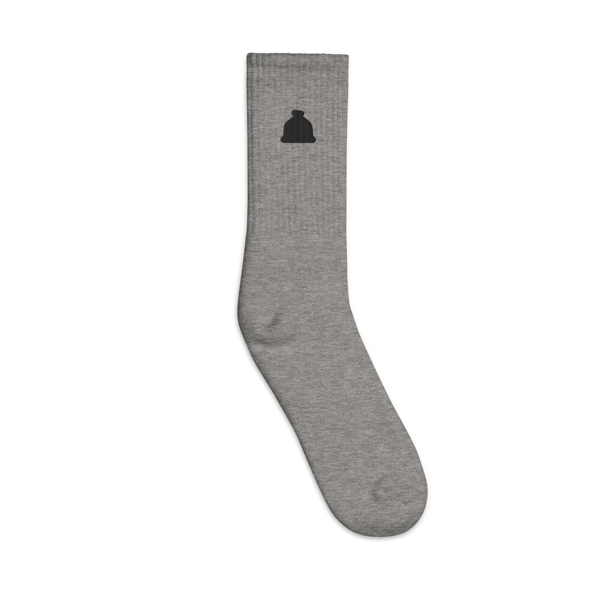 Trash Bag Embroidered Socks, Premium Embroidered Socks, Long Socks Gift - Multiple Colors