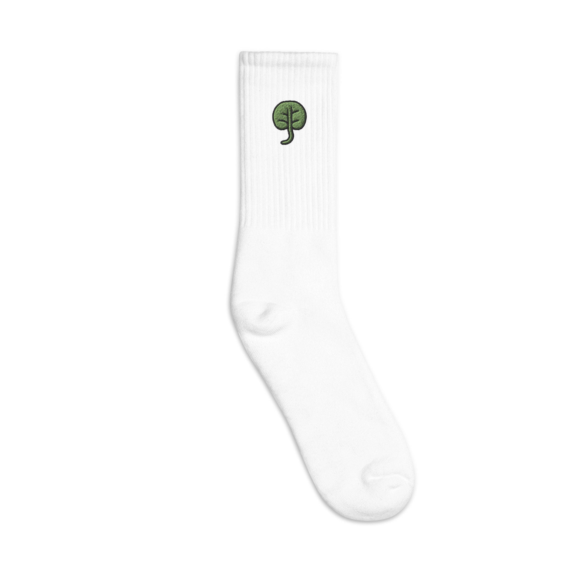 Spinach Embroidered Socks, Premium Embroidered Socks, Long Socks Gift - Multiple Colors