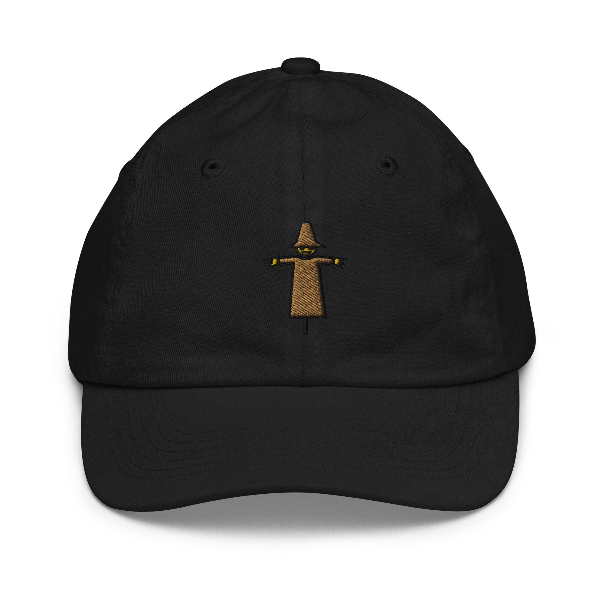 Scarecrow Youth Baseball Cap, Handmade Kids Hat, Embroidered Childrens Hat Gift - Multiple Colors