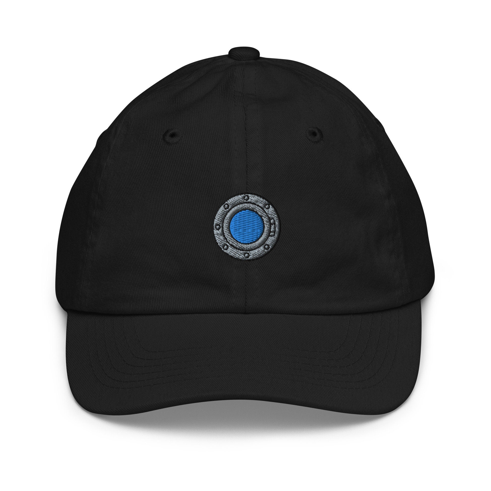 Submarine Window Youth Baseball Cap, Handmade Kids Hat, Embroidered Childrens Hat Gift - Multiple Colors