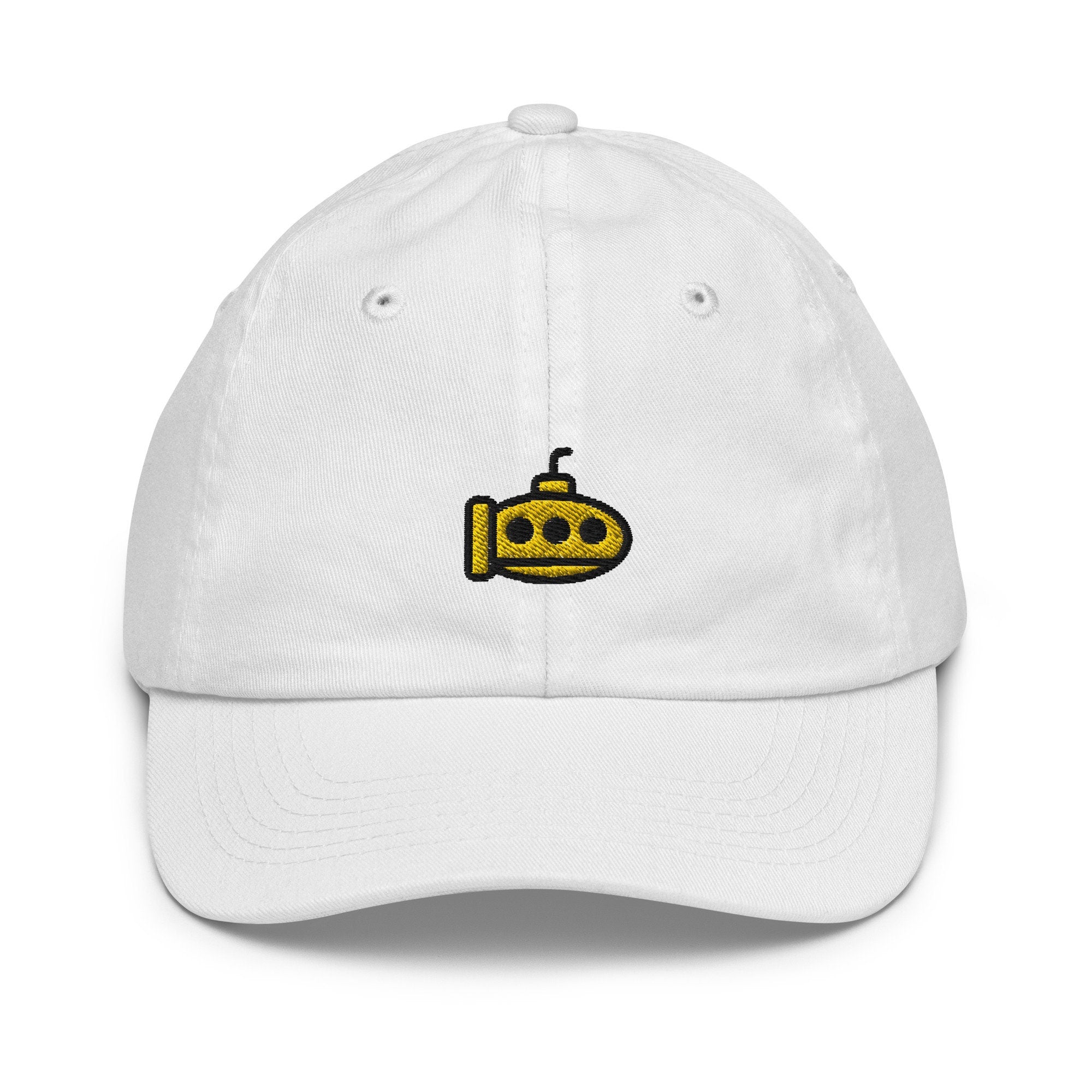 Submarine Youth Baseball Cap, Handmade Kids Hat, Embroidered Childrens Hat Gift - Multiple Colors