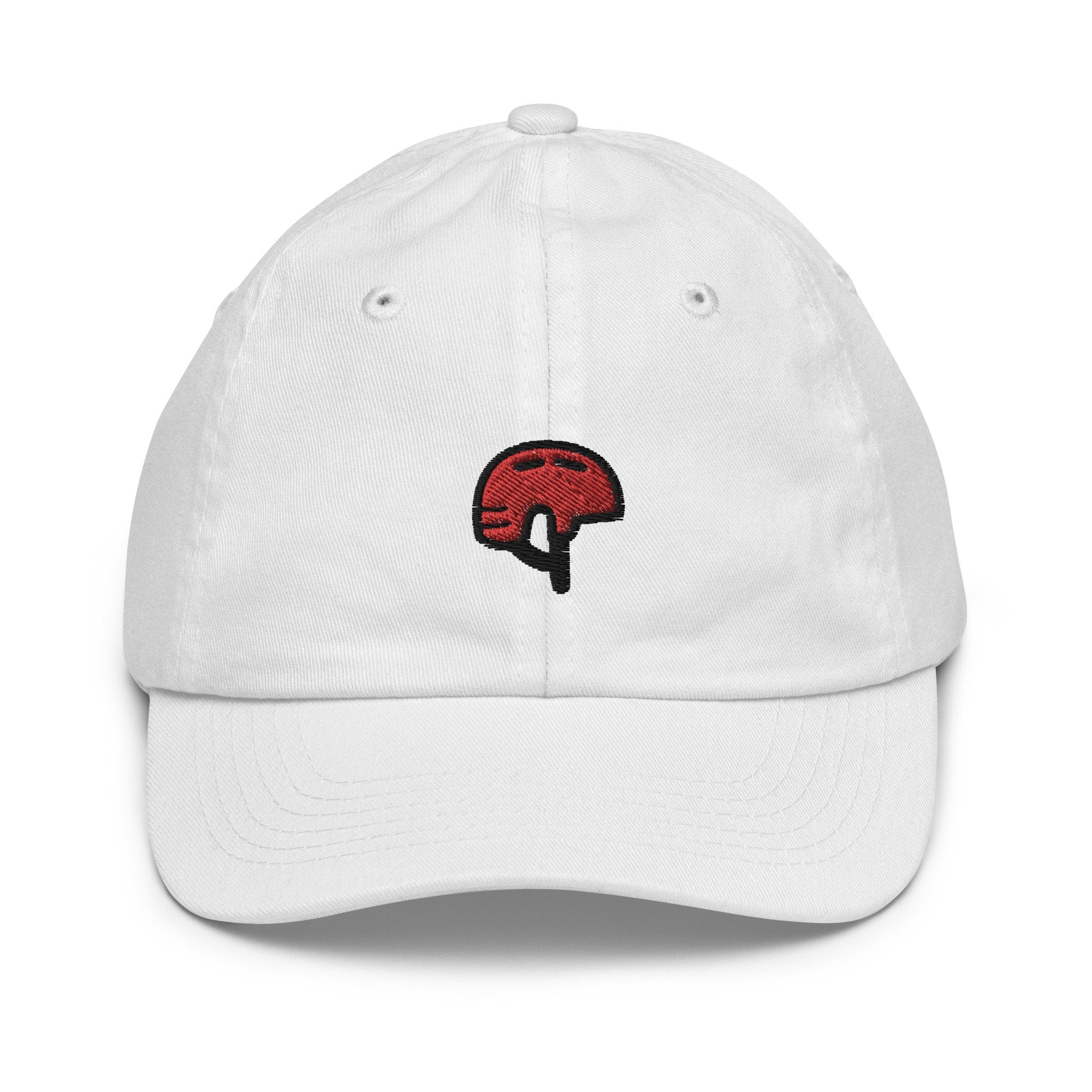 Bike Helmet Youth Baseball Cap, Handmade Kids Hat, Embroidered Childrens Hat Gift - Multiple Colors