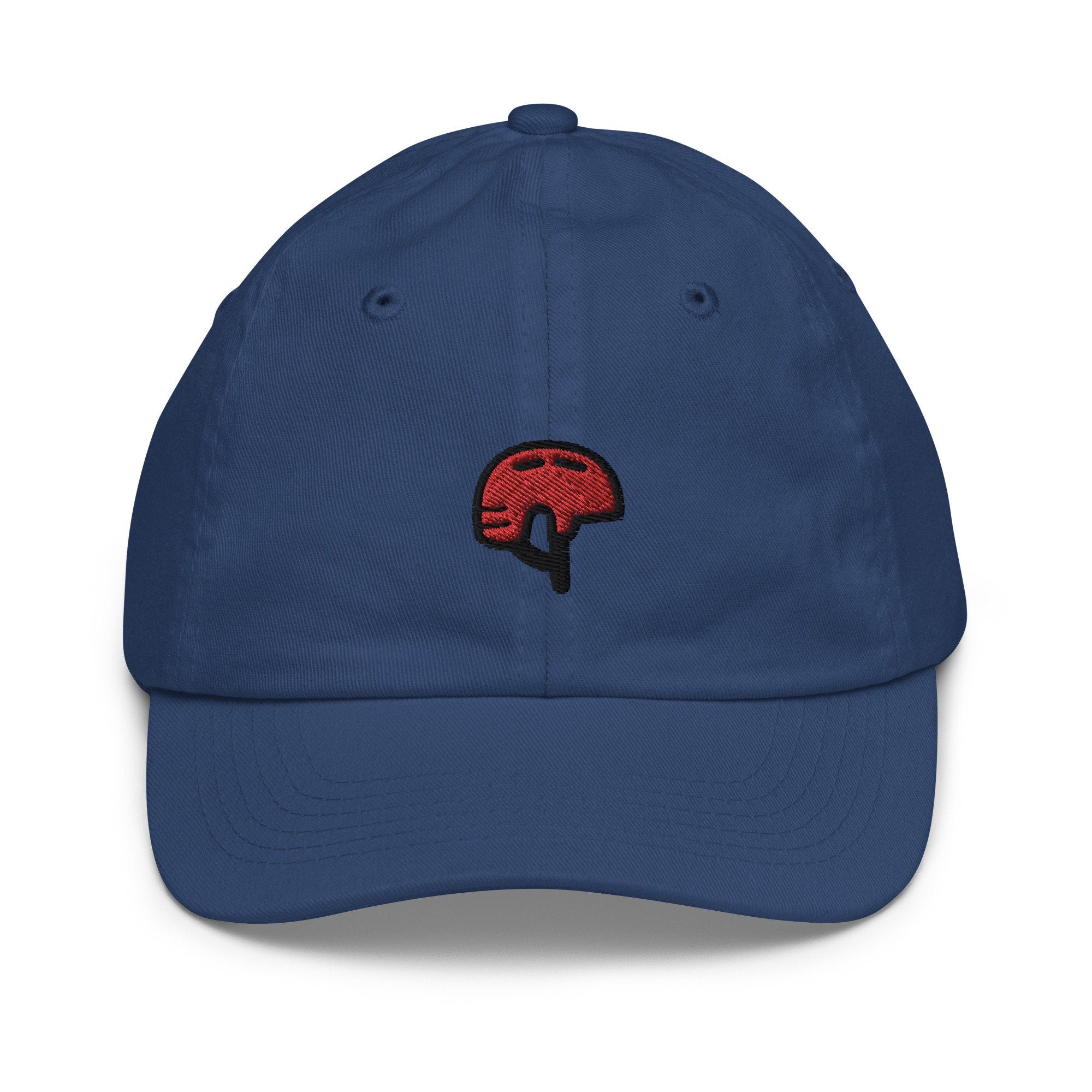 Bike Helmet Youth Baseball Cap, Handmade Kids Hat, Embroidered Childrens Hat Gift - Multiple Colors